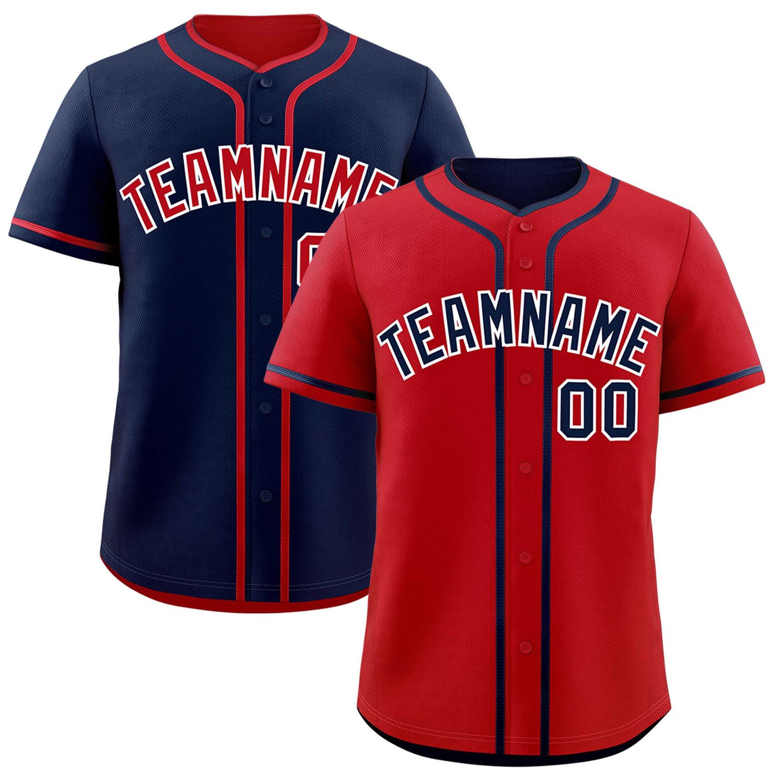 Custom Navy White Reversible Classic Style Moisture-Wicking Baseball Jersey| KXKSHOP