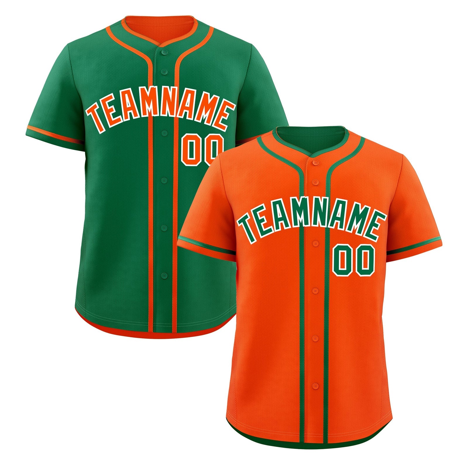 Custom Kelly Green White Reversible Classic Style Moisture-Wicking Baseball Jersey| KXKSHOP