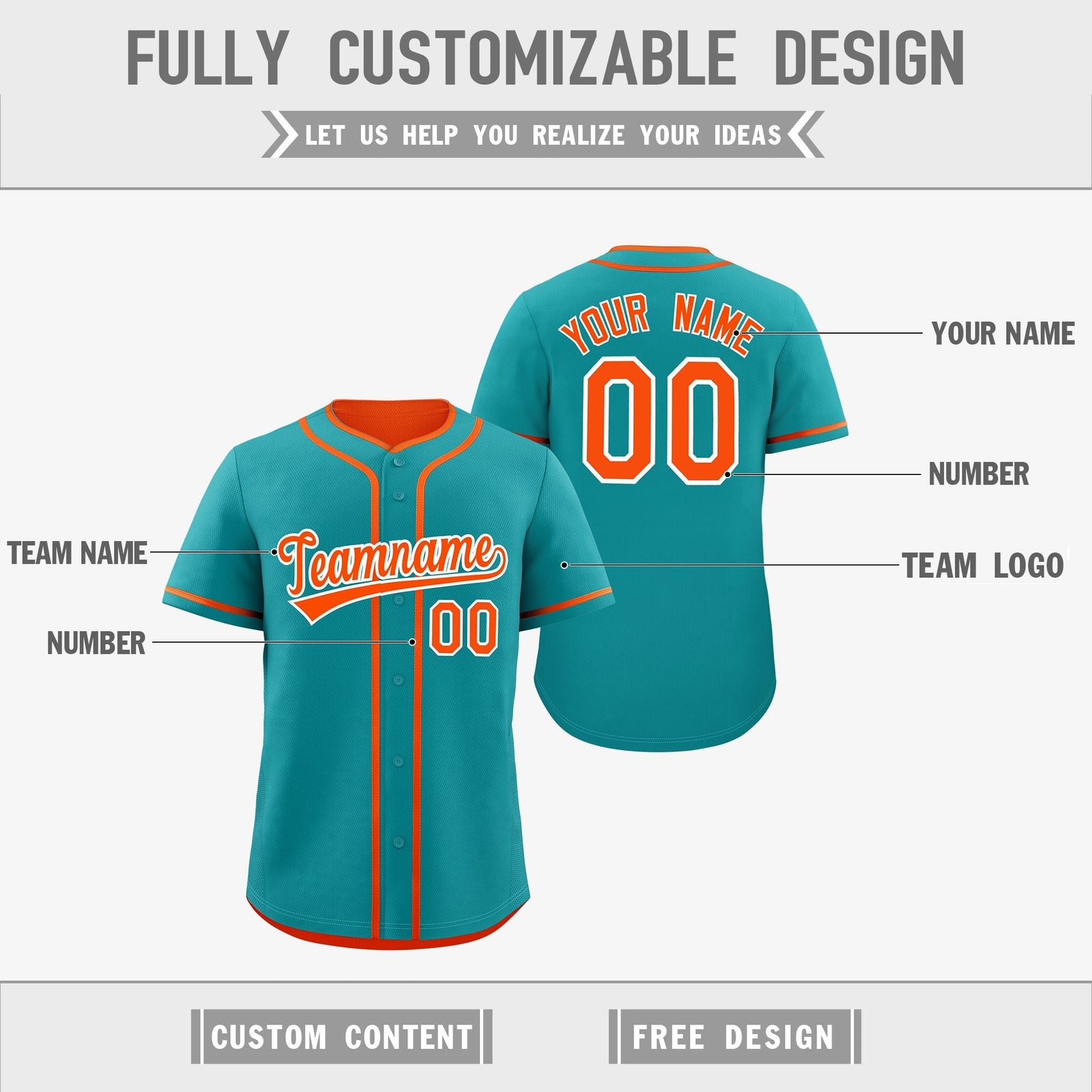 Custom Orange White Reversible Classic Style Moisture-Wicking Baseball Jersey| KXKSHOP