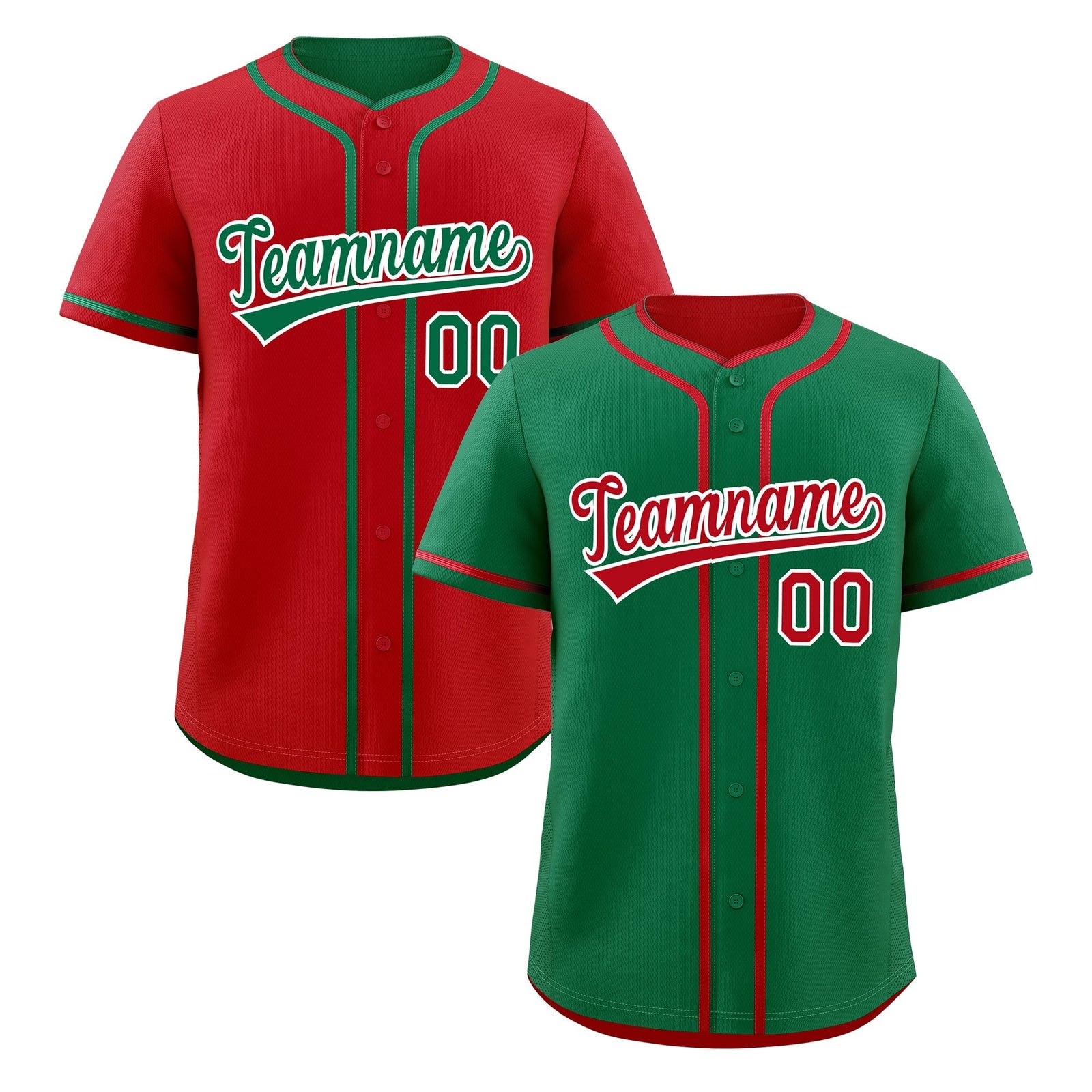 Custom Red White Reversible Classic Style Moisture-Wicking Baseball Jersey| KXKSHOP