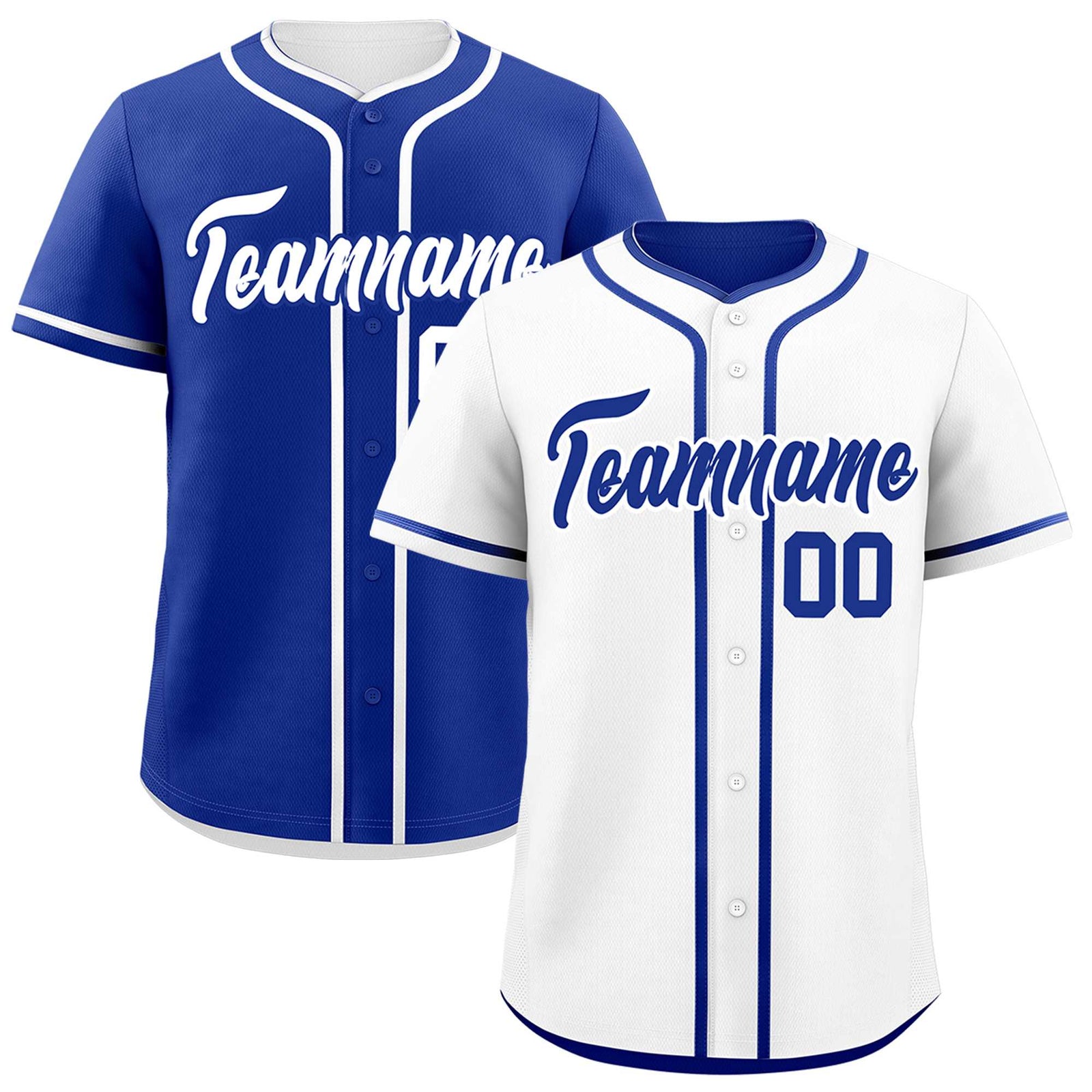 Custom Royal Blue Reversible Classic Style Moisture-Wicking Baseball Jersey| KXKSHOP