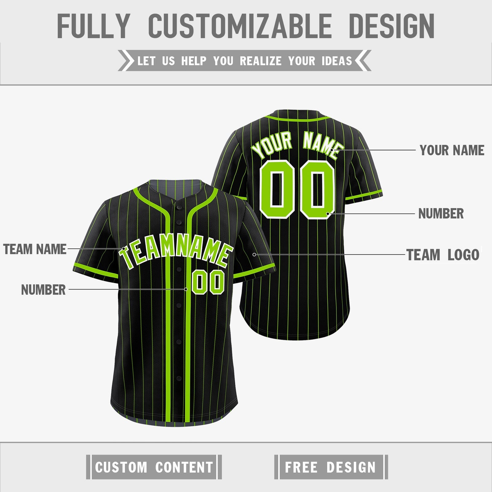 Custom Black Neon Green Reversible Gradient Fashion Lightweight Baseball Jersey| KXKSHOP