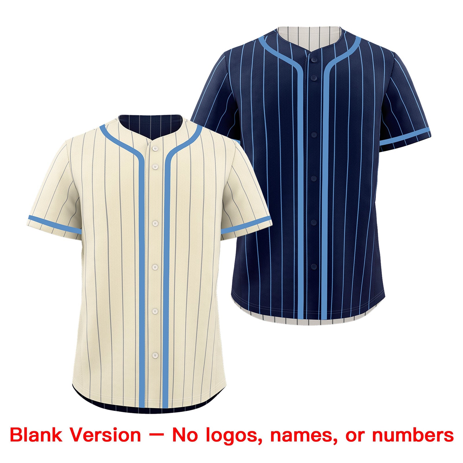 Custom Cream Navy Reversible Gradient Fashion Breathable Baseball Jersey| KXKSHOP