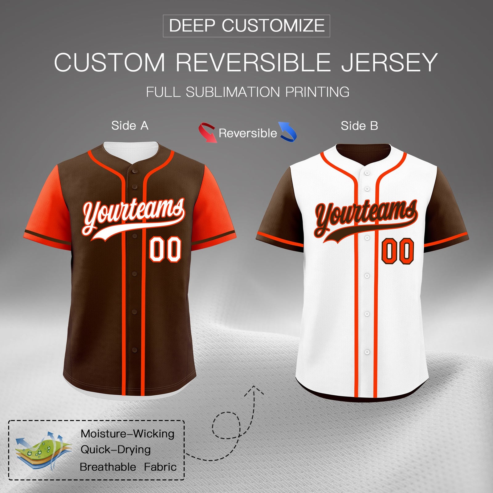 Custom White Navy Yellow Reversible Raglan Sleeves Baseball Jersey| KXKSHOP