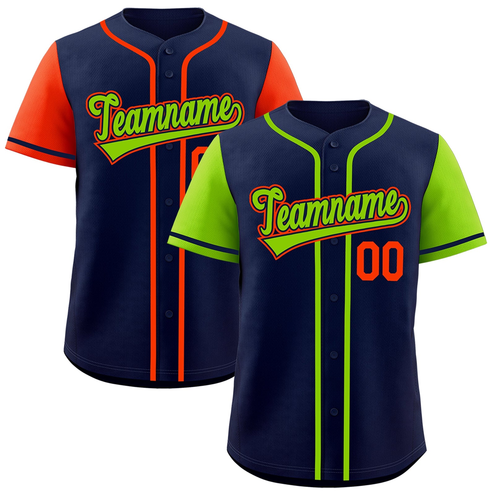 Custom Navy Red White Reversible Raglan Sleeves Baseball Jersey| KXKSHOP