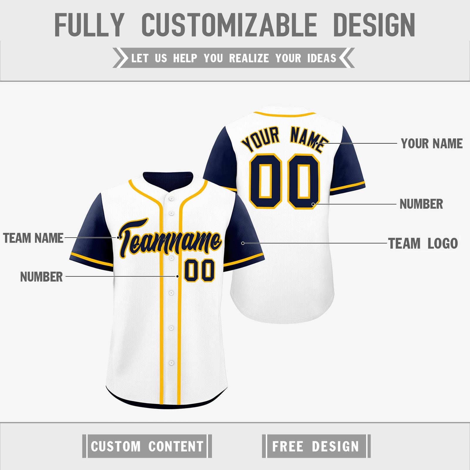 Custom Navy Orange Reversible Raglan Sleeves Baseball Jersey| KXKSHOP