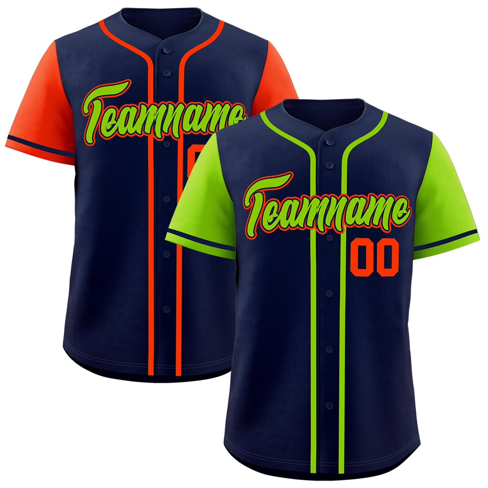Custom Navy Red White Reversible Raglan Sleeves Baseball Jersey| KXKSHOP