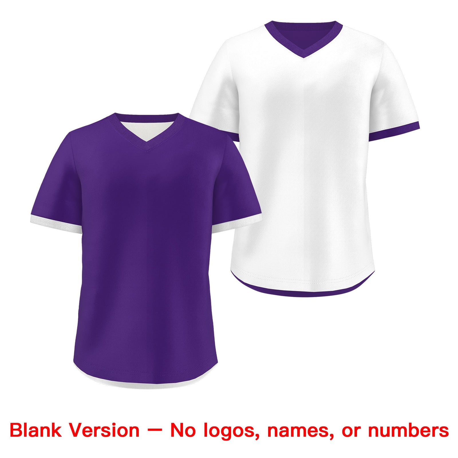 Custom Purple White Reversible Classic Style Breathable Baseball Jersey| KXKSHOP