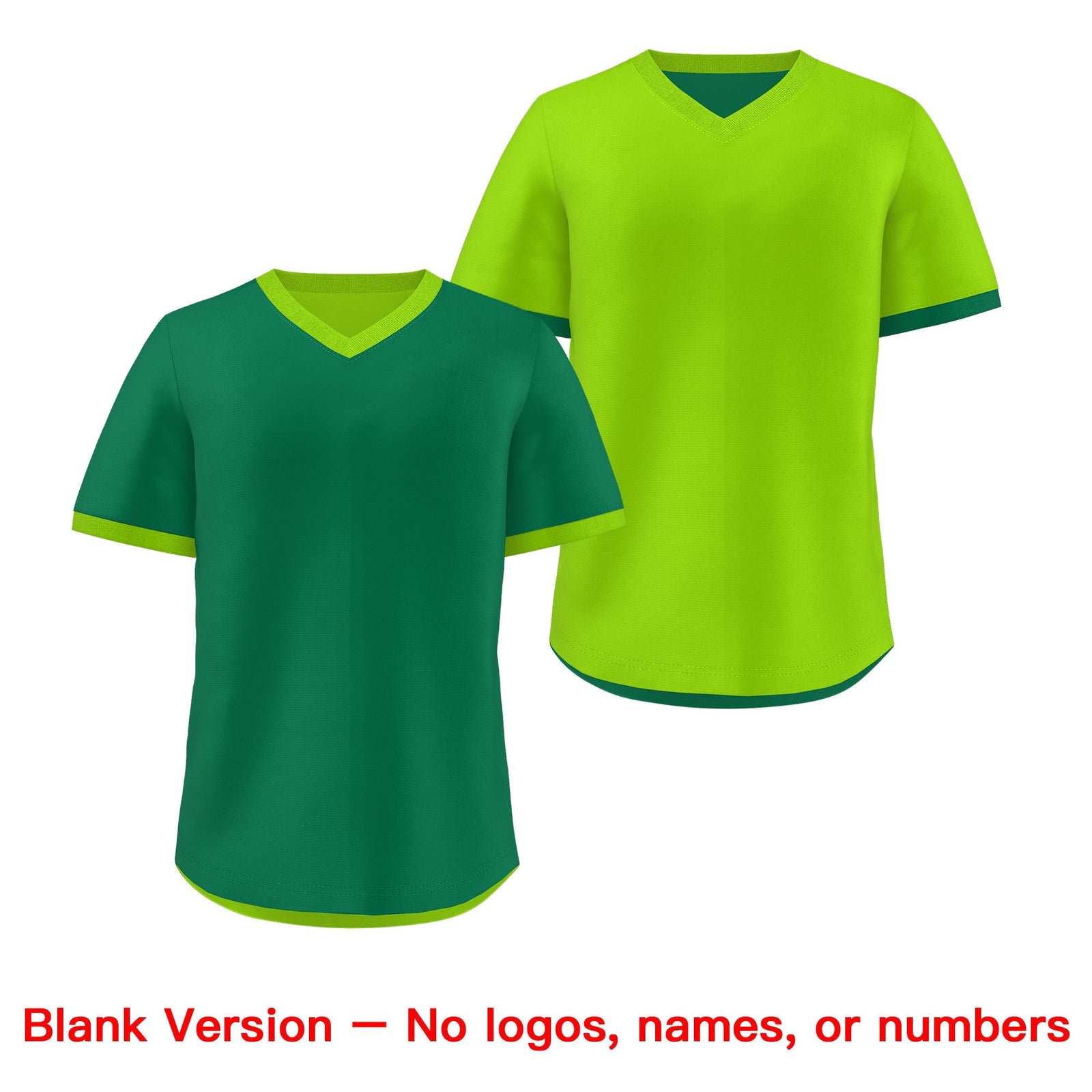 Custom Neon Green Kelly Green Reversible Classic Style Lightweight Baseball Jersey| KXKSHOP