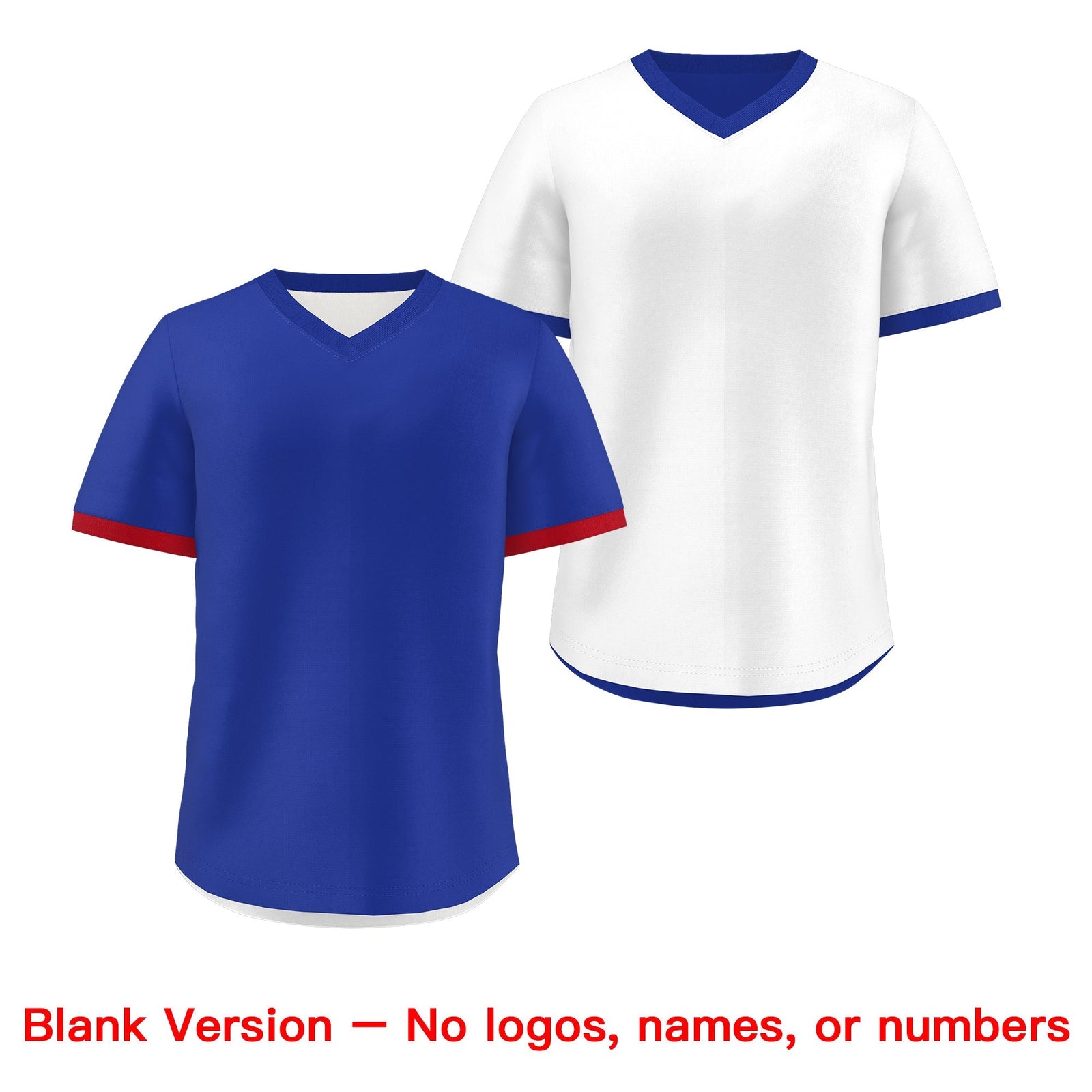 Custom Royal Blue White Red Reversible Classic Style Breathable Baseball Jersey| KXKSHOP