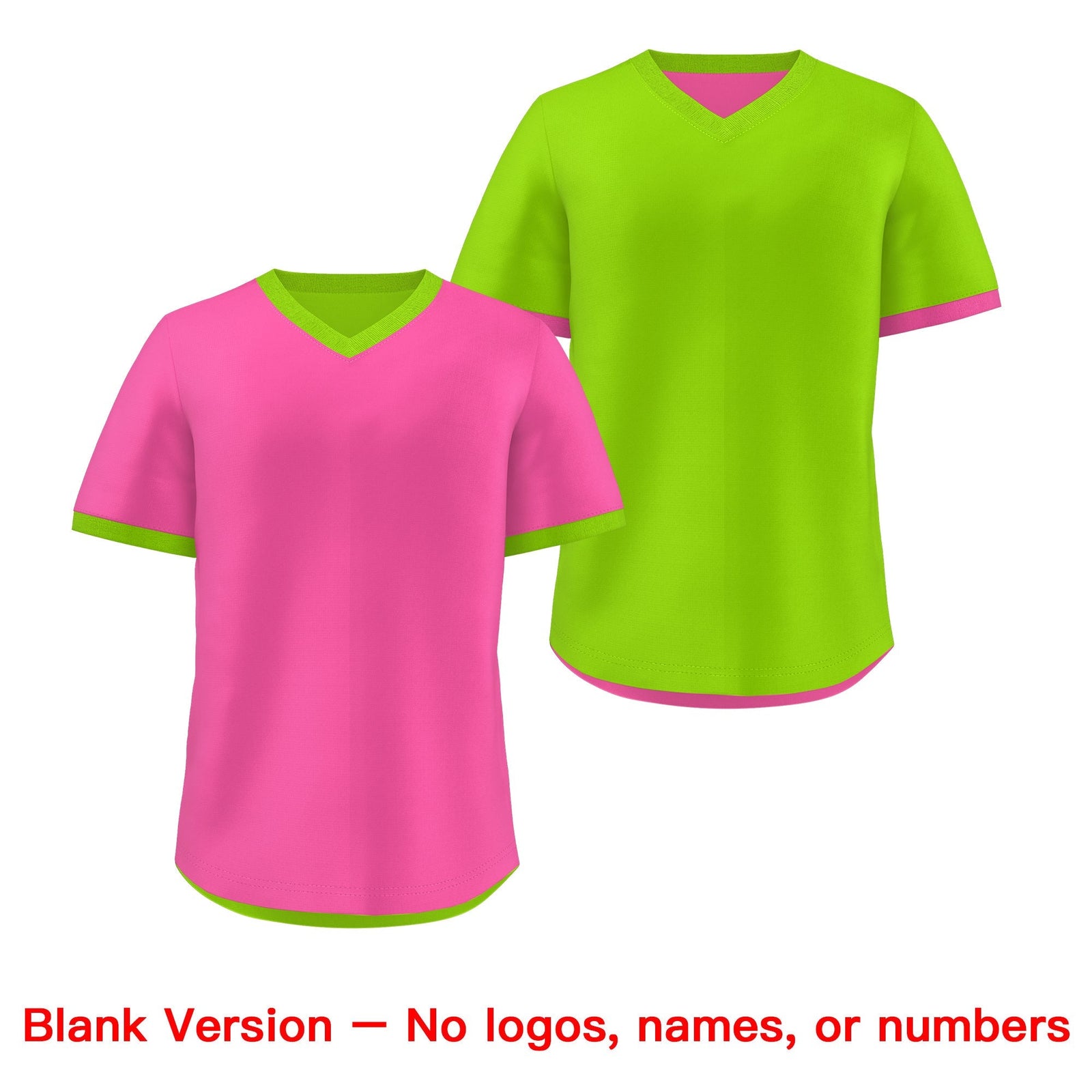 Custom Neon Green Pink Reversible Classic Style Quick Dry Baseball Jersey| KXKSHOP