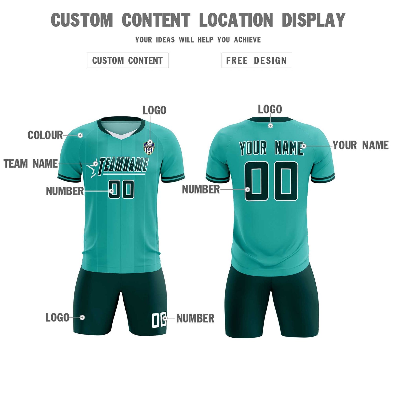 Custom Bright Green Classic Striped Personalized Soccer Tops/Sets Jersey