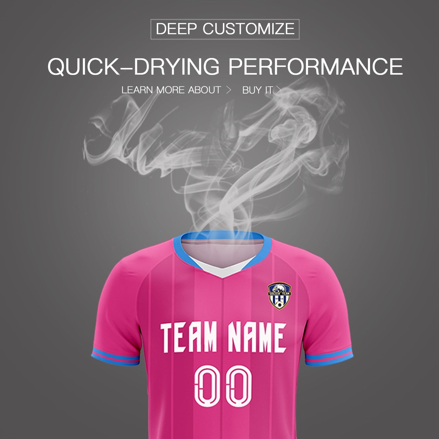 Custom Pink Classic Striped Personalized Soccer Tops/Sets Jersey