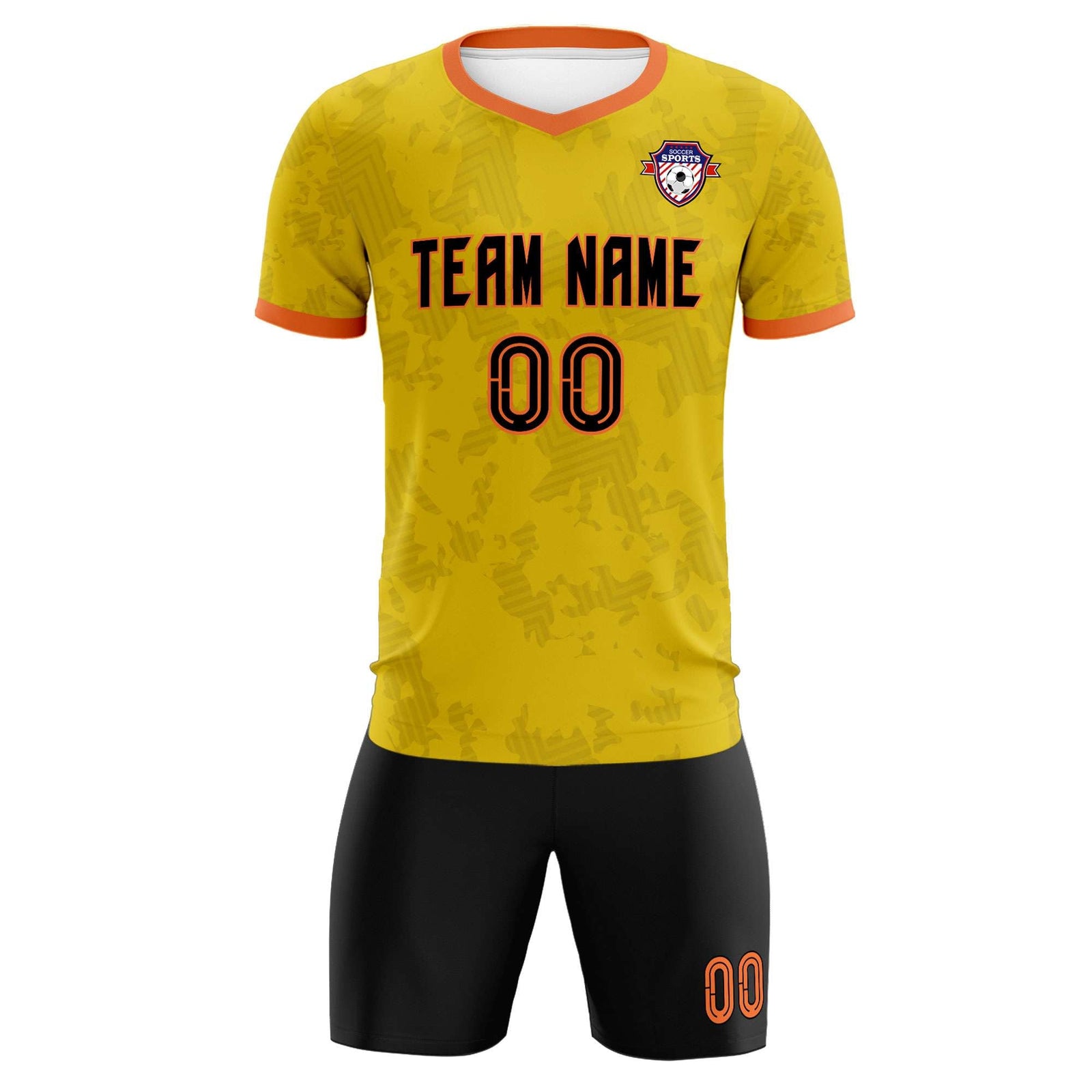 Custom Khaki Camo sports Soccer Tops/Sets Jersey