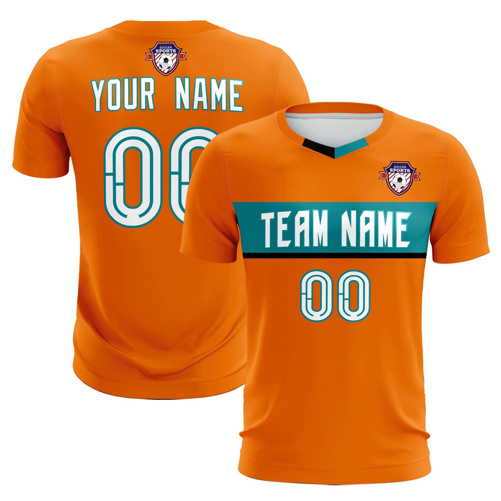 Custom Orange Classic Sports Sets Soccer Shirt Jersey