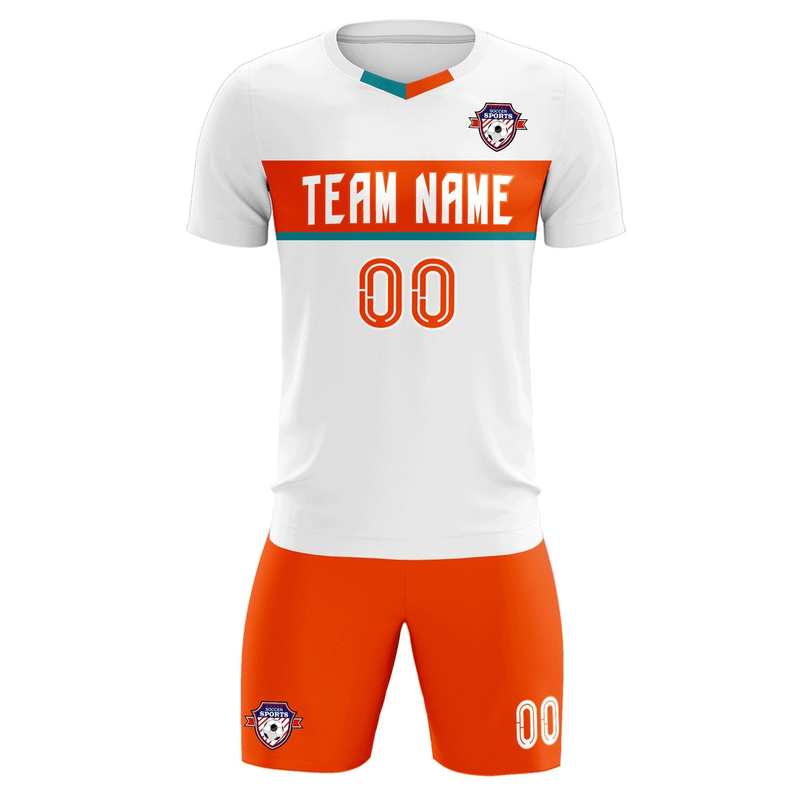Custom White Classic Sports Sets Soccer Shirt Jersey