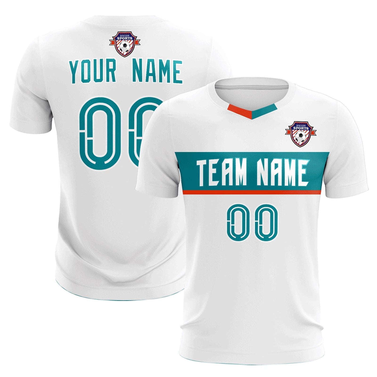 Custom White Classic Sports Sets Soccer Shirt Jersey