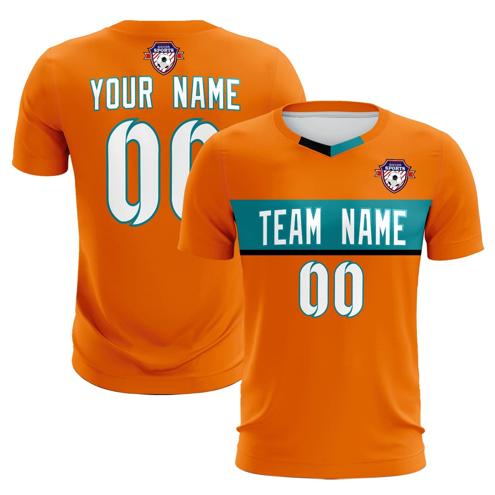 Custom Orange Classic Sports Sets Soccer Shirt Jersey