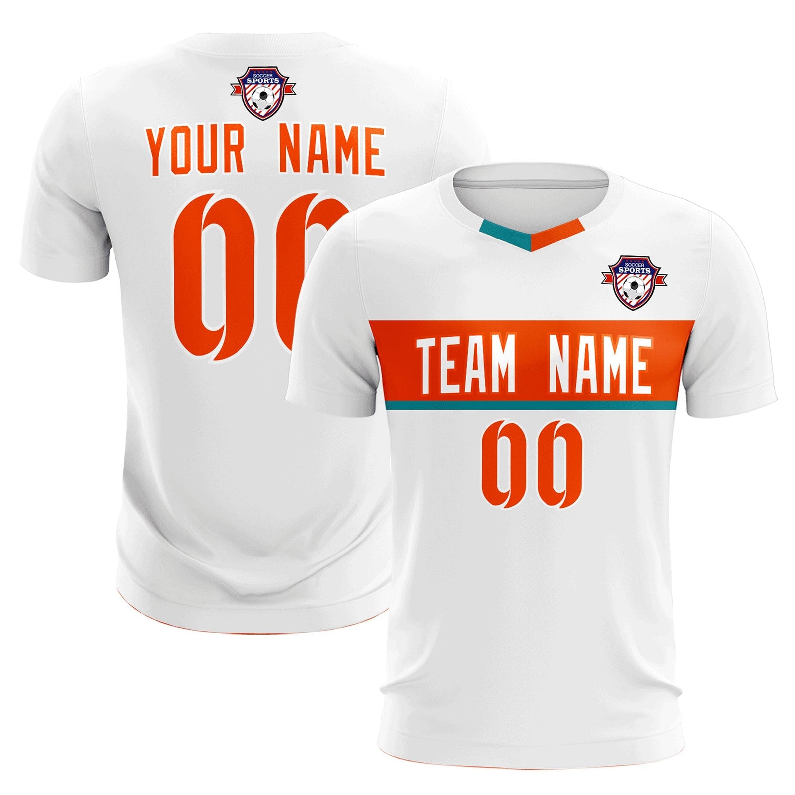 Custom White Classic Sports Sets Soccer Shirt Jersey