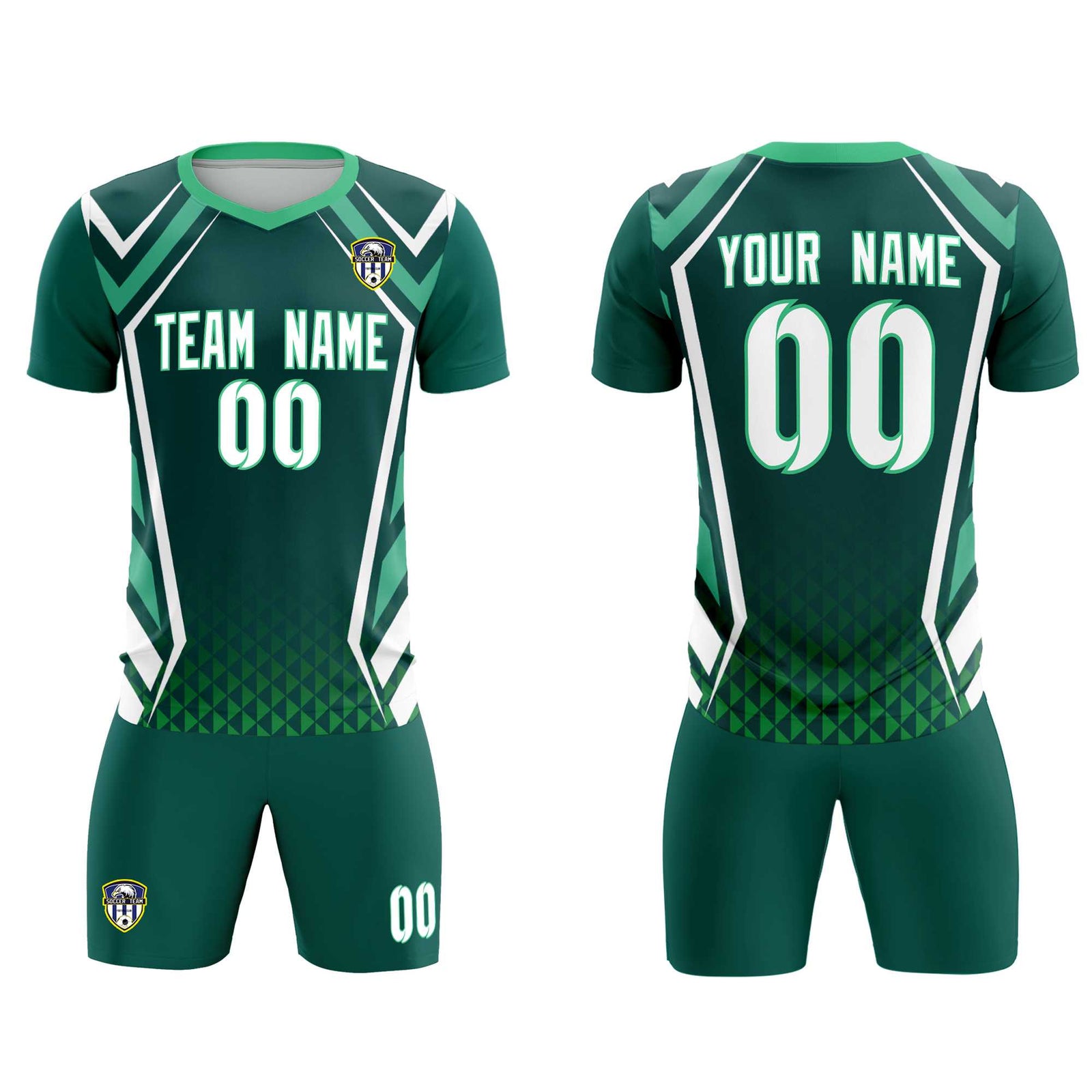 Custom Aqua Abstract Breathable Soccer Tops/Sets Jersey