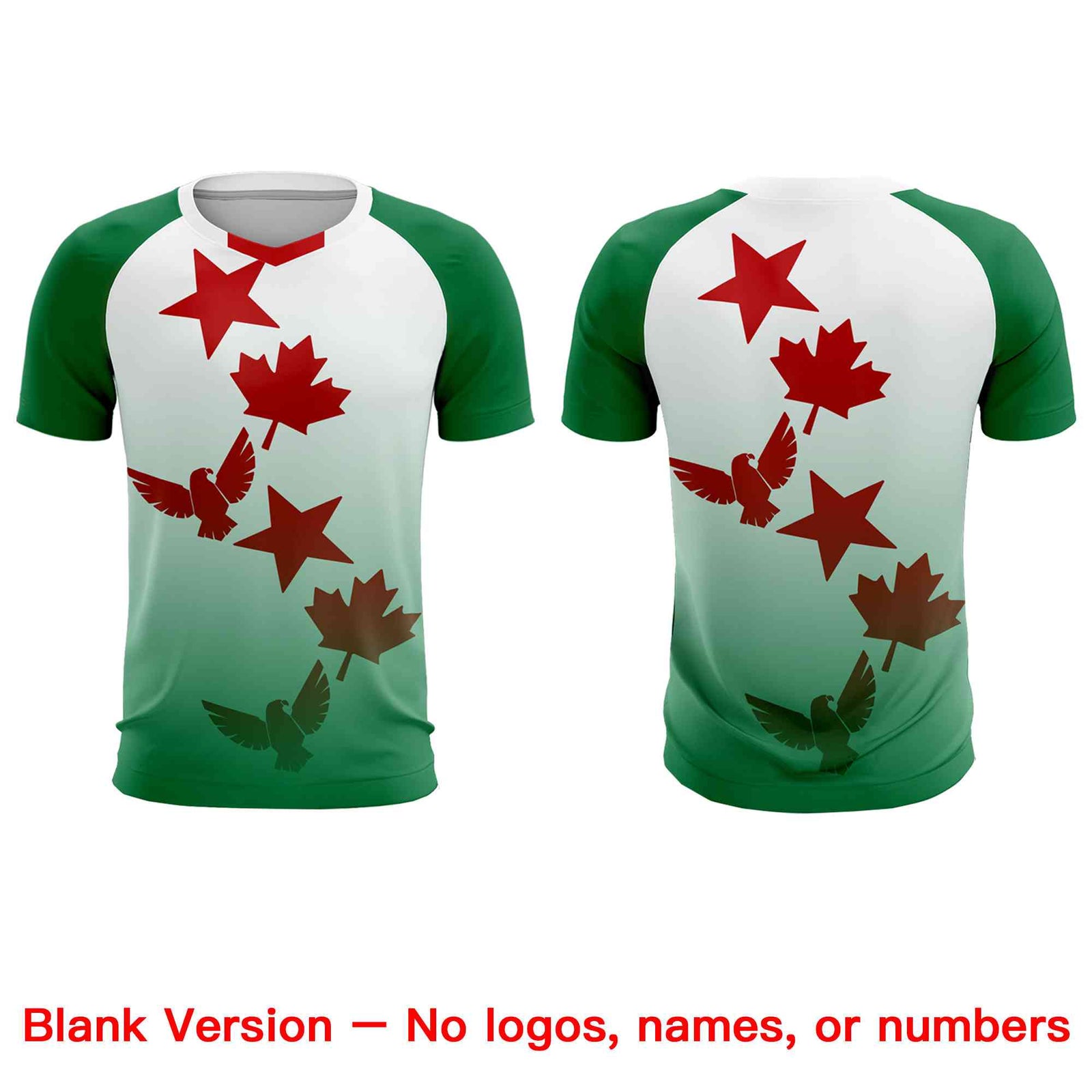 Custom Kelly Green White World Cup Inspired Quick-Drying Training Uniform Gradient Fashion Soccer Sets Jersey