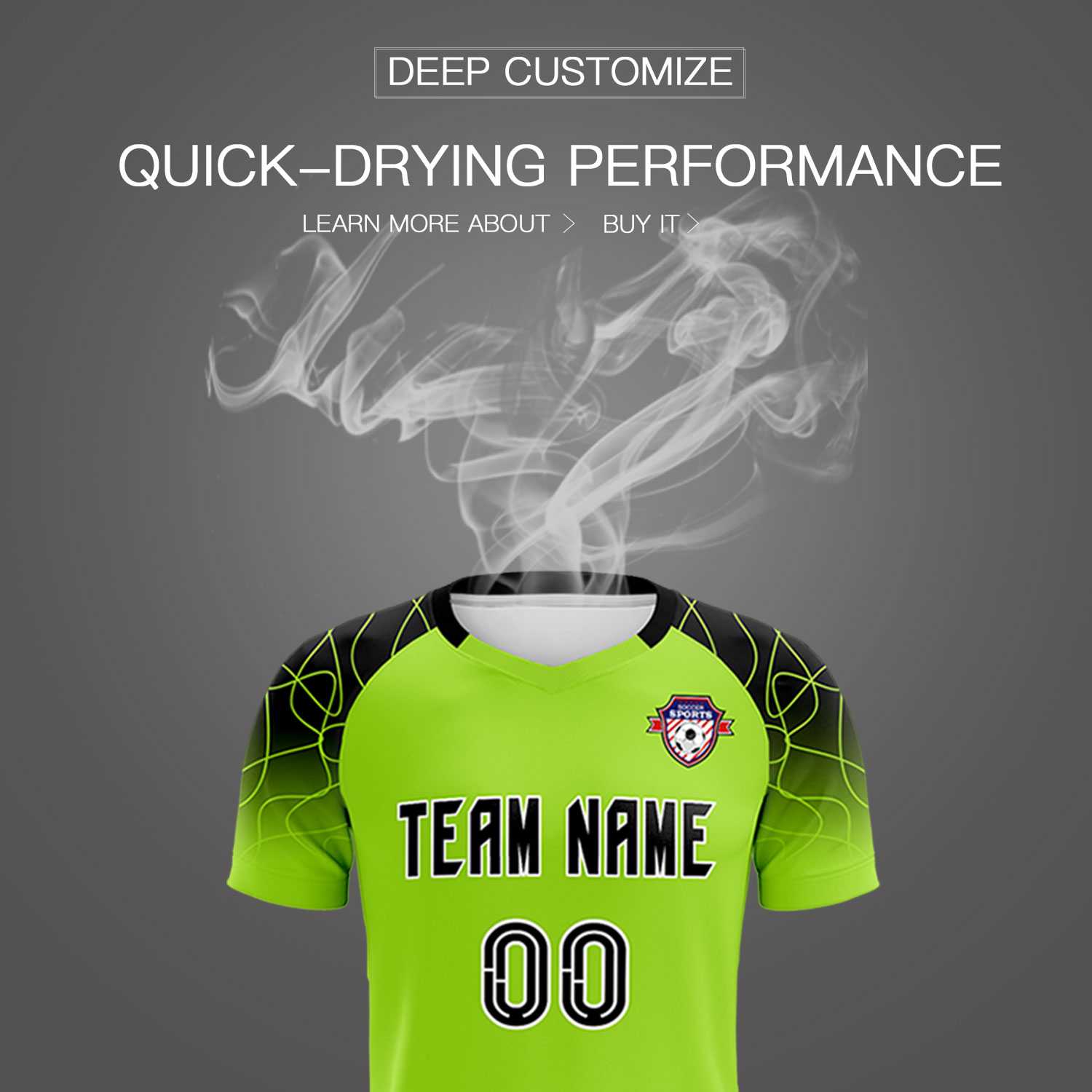 Custom Neon Green Classic Soccer Training Sets Jersey For Adults/Kids