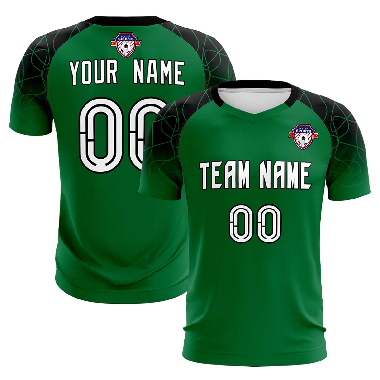Custom Kelly Green Classic Soccer Training Sets Jersey For Adults/Kids