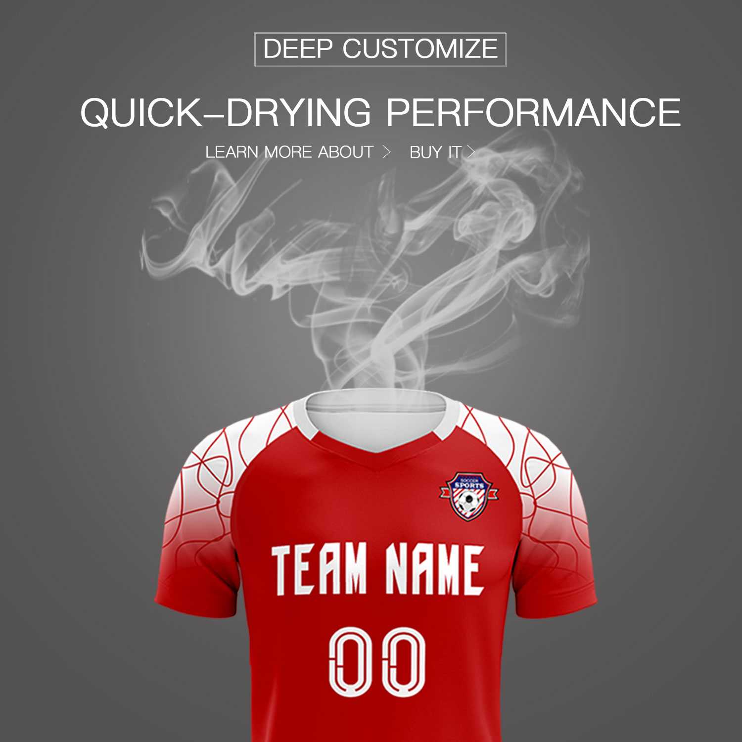 Custom Red Classic Soccer Training Sets Jersey For Adults/Kids