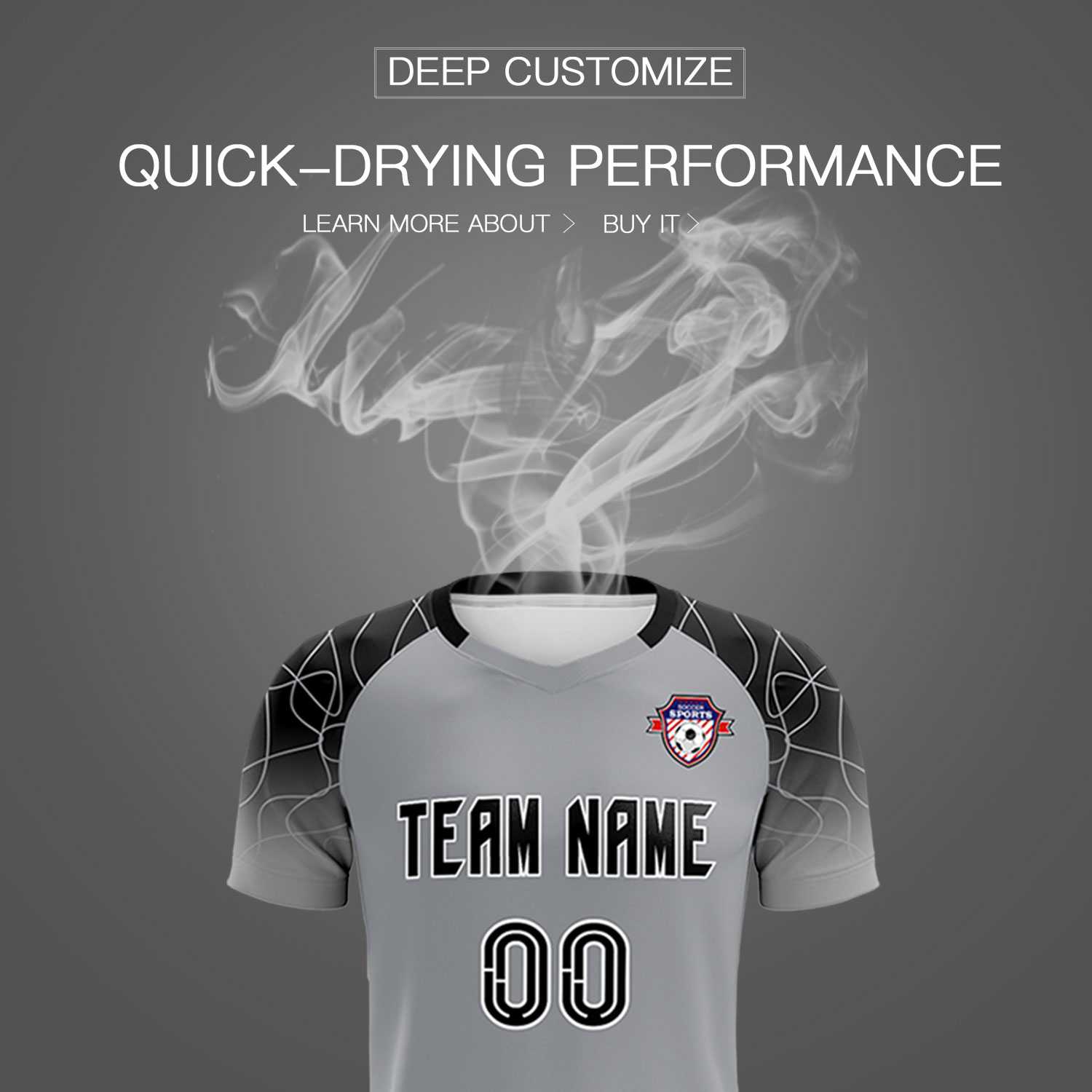 Custom Silver Classic Soccer Training Sets Jersey For Adults/Kids