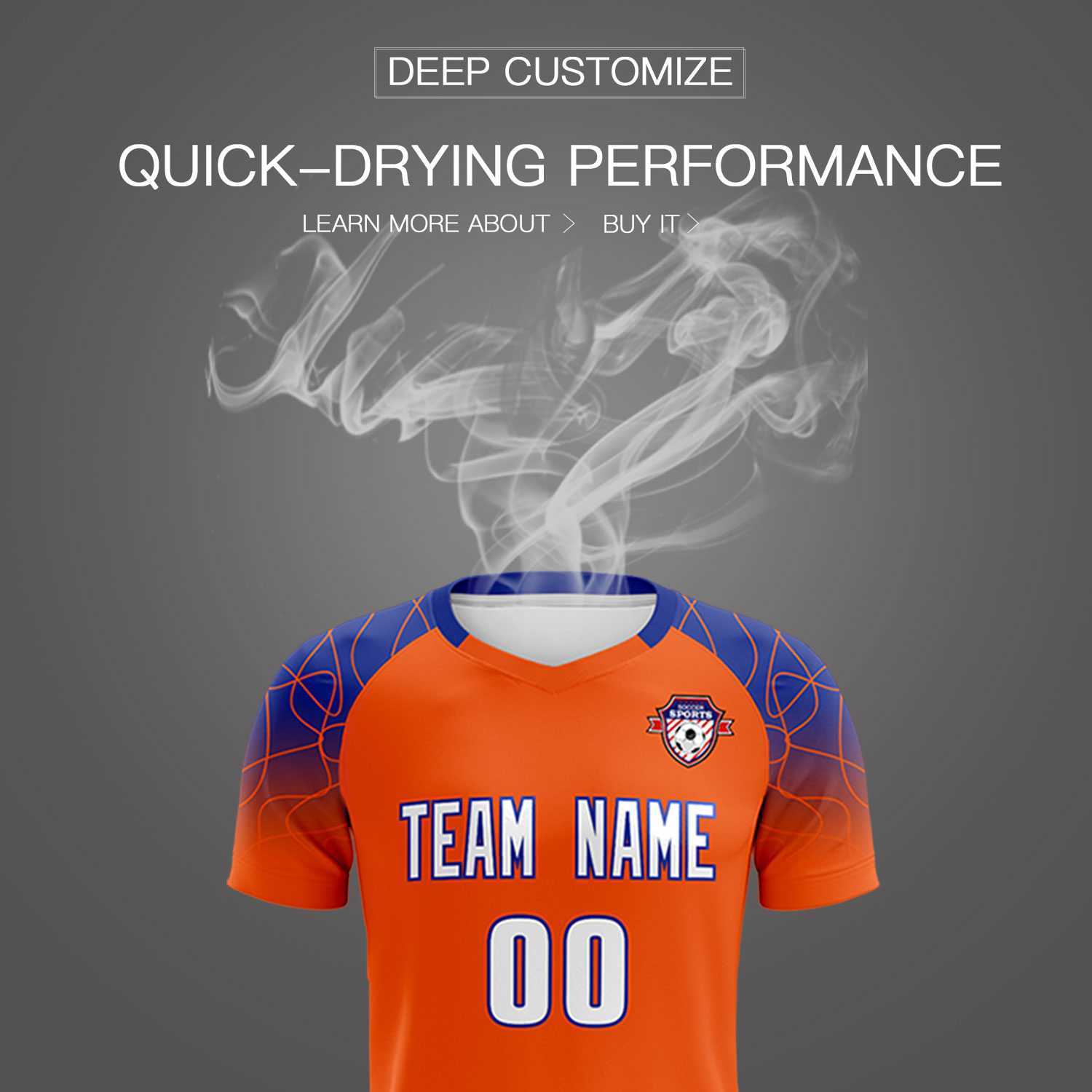 Custom Orange Classic Soccer Training Sets Jersey For Adults/Kids