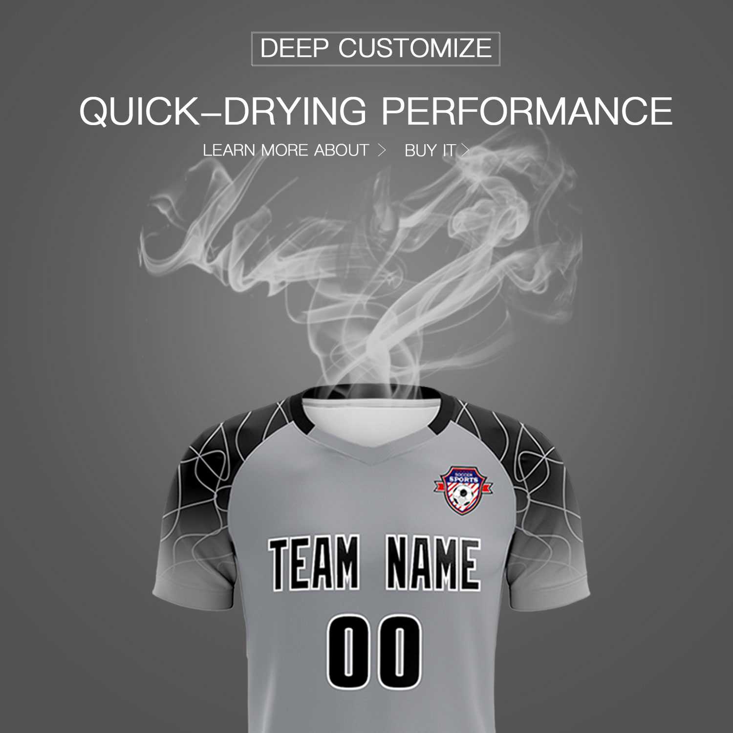 Custom Silver Classic Soccer Training Sets Jersey For Adults/Kids