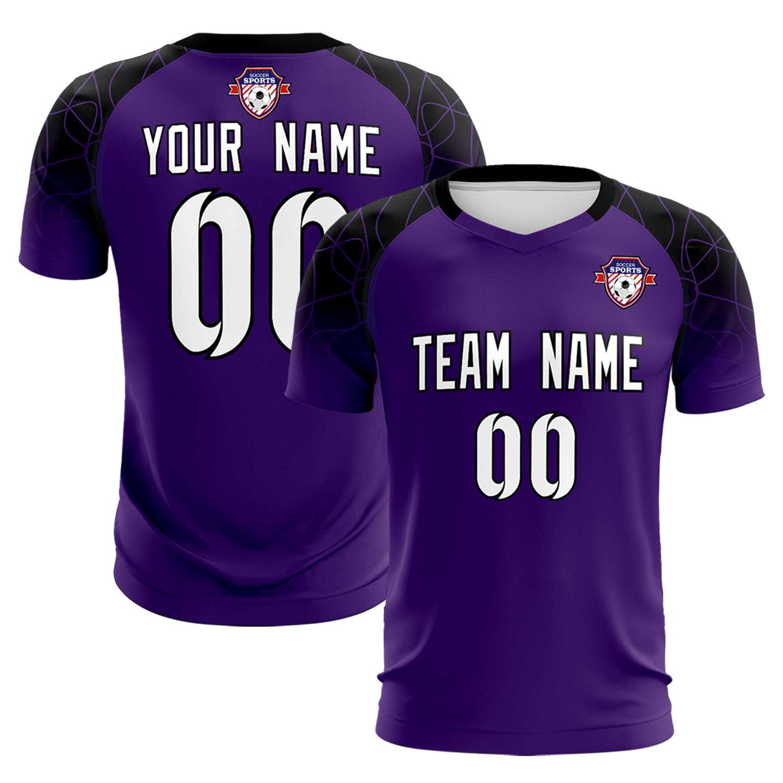 Custom Purple Classic Soccer Training Sets Jersey For Adults/Kids