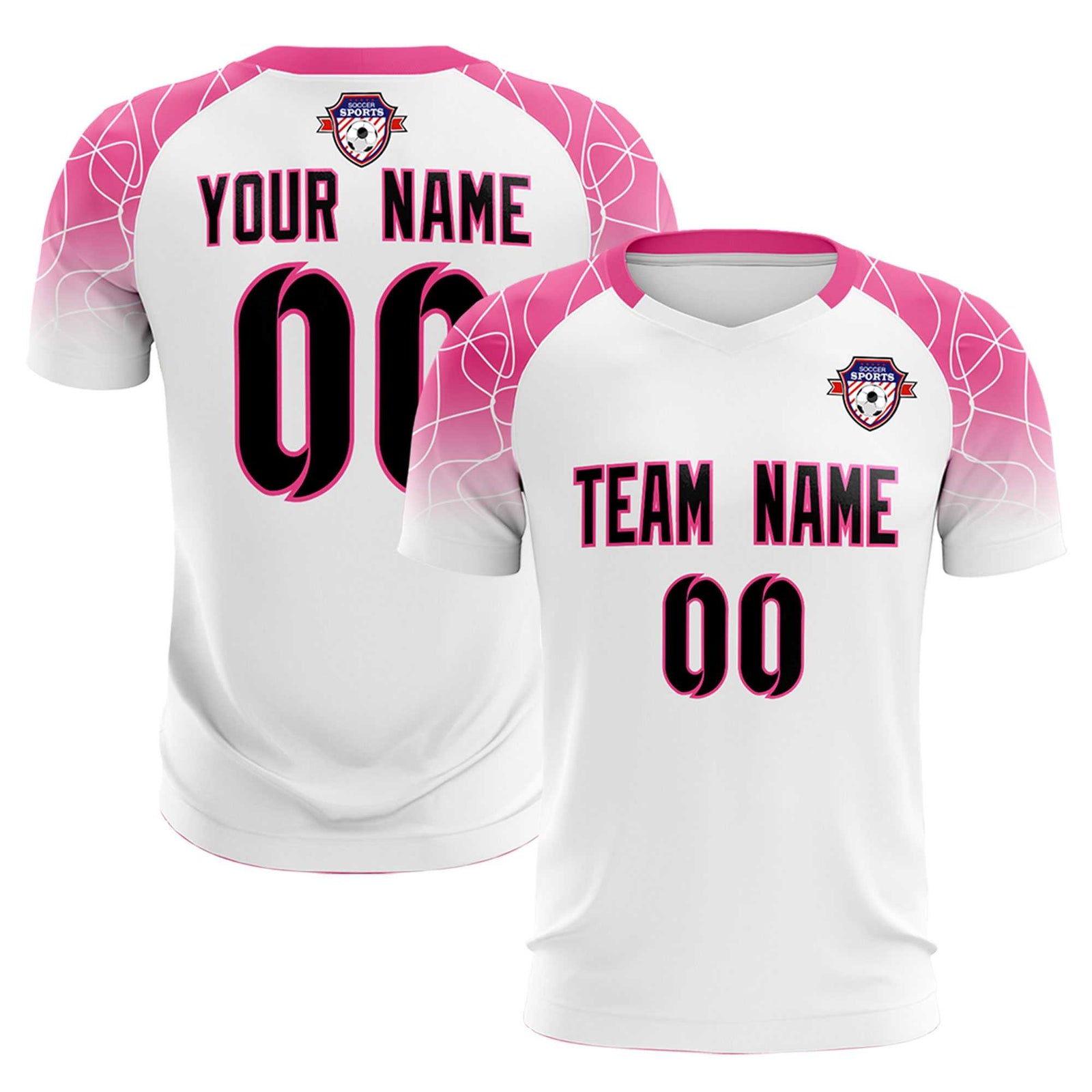 Custom White Classic Soccer Training Sets Jersey For Adults/Kids