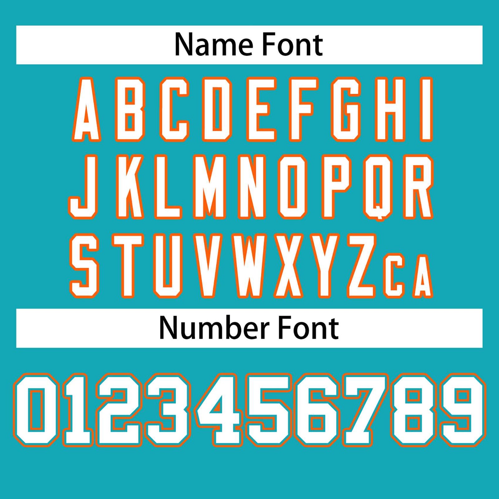 custom aqua football jerseys team name font example