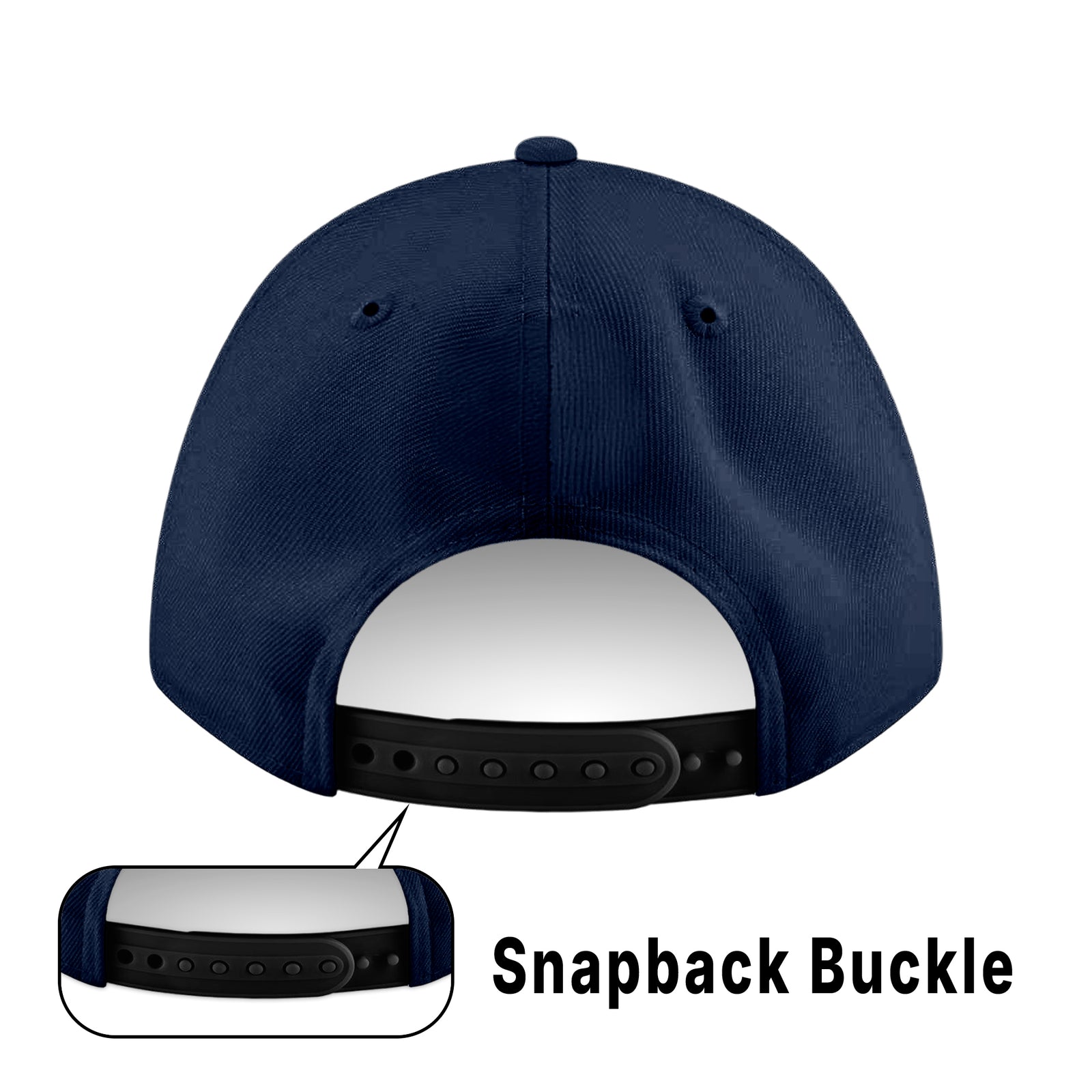 Custom White 3D Puff Embroidery Flat Embroidery Flat Eaves Sport Baseball Cap Design for Men/Women/Youth