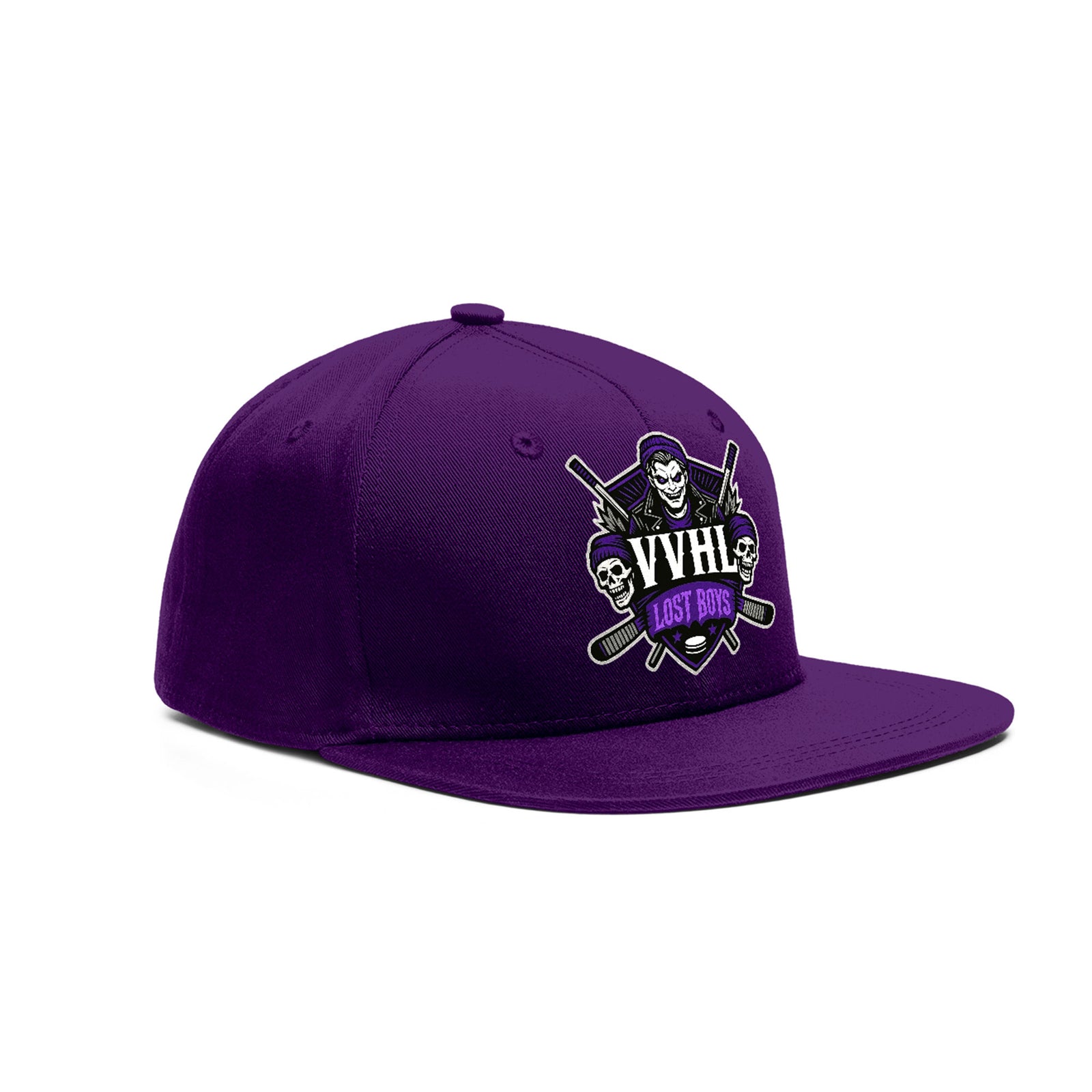 VVHL Purple S7-lost-boys-1 3D Puff Embroidery Flat Embroidery Baseball Cap