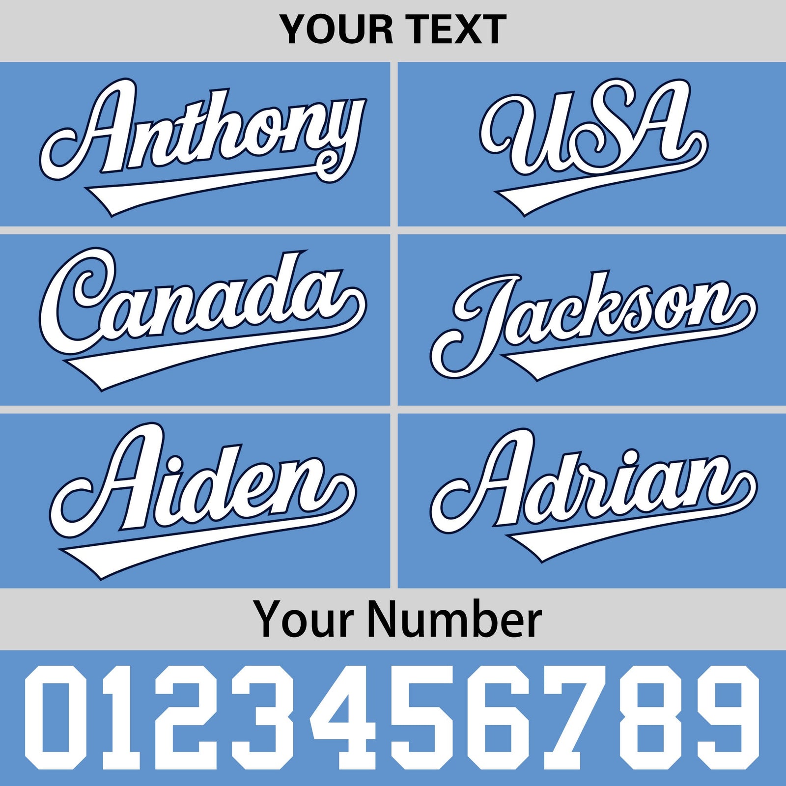 Custom Powder Blue 3D Puff Embroidery Flat Embroidery Casual Sport Baseball Cap