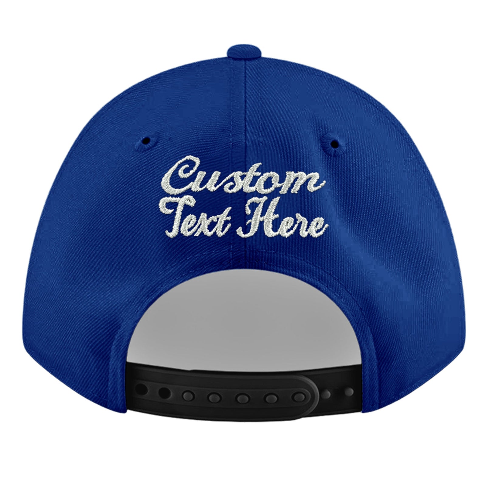 Custom Royal 3D Puff Embroidery Flat Embroidery Casual Sport Baseball Cap