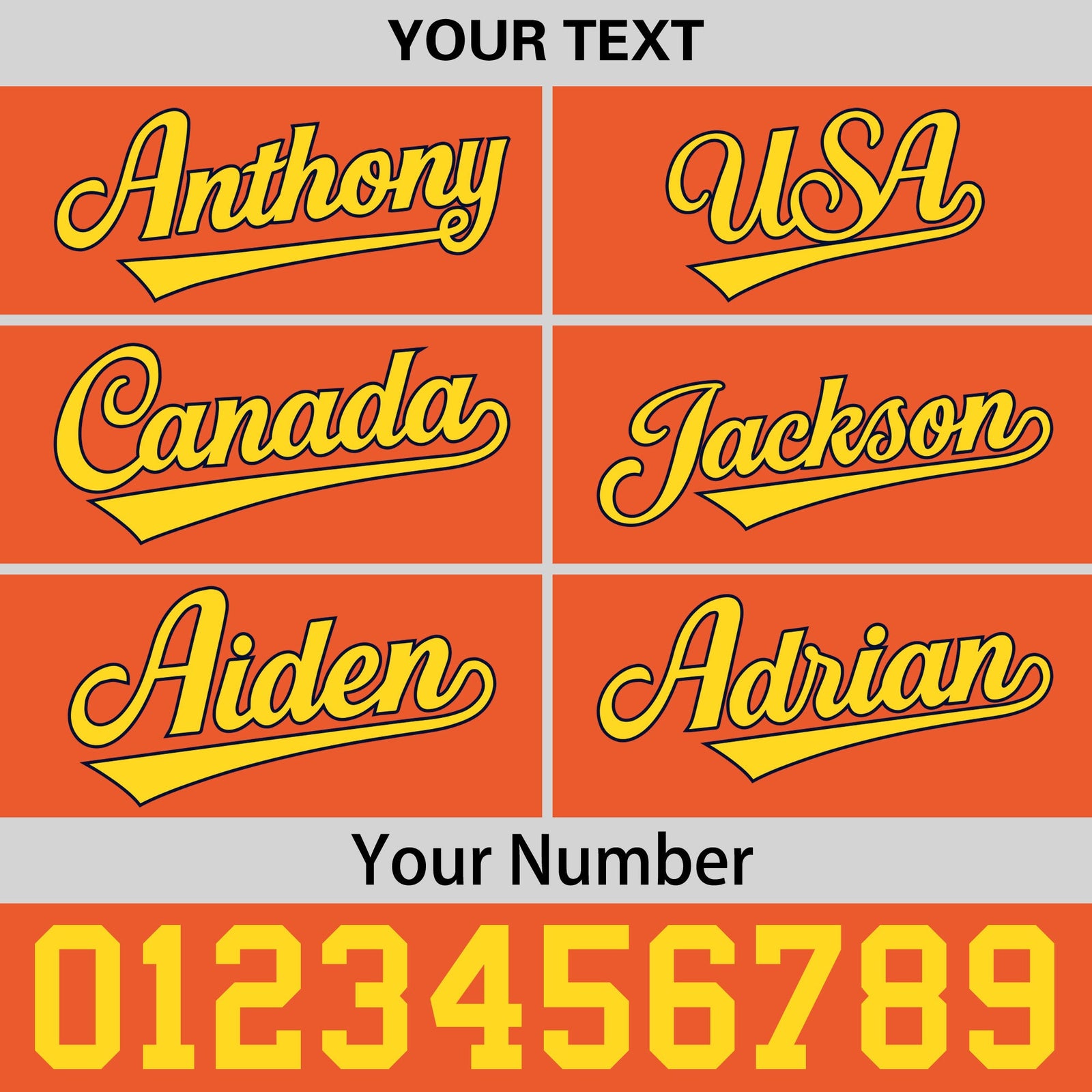 Custom Orange 3D Puff Embroidery Flat Embroidery Casual Sport Baseball Cap