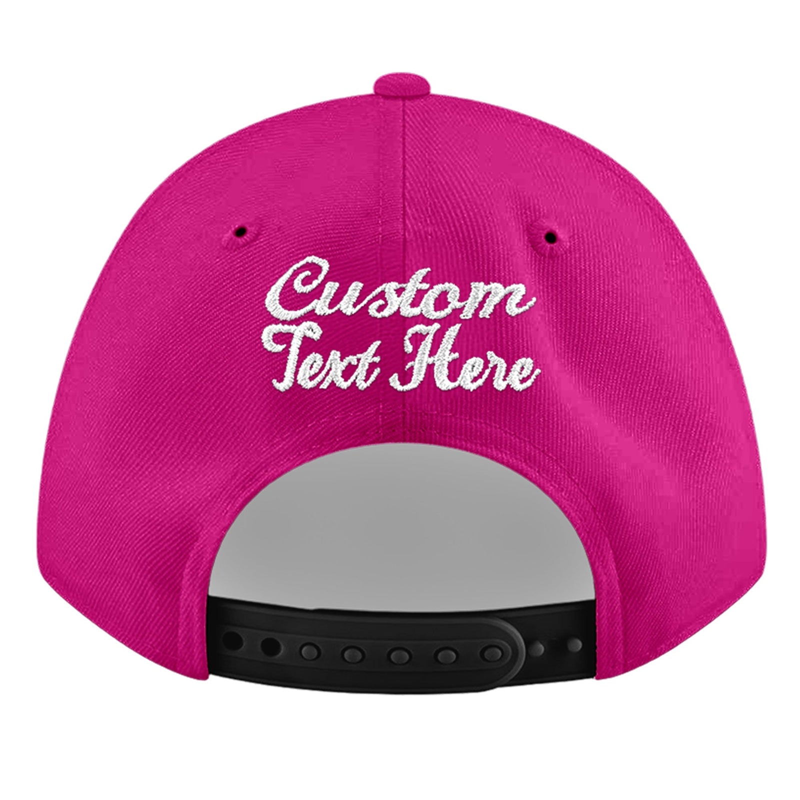 Custom Rose Red 3D Puff Embroidery Flat Embroidery Casual Sport Baseball Cap