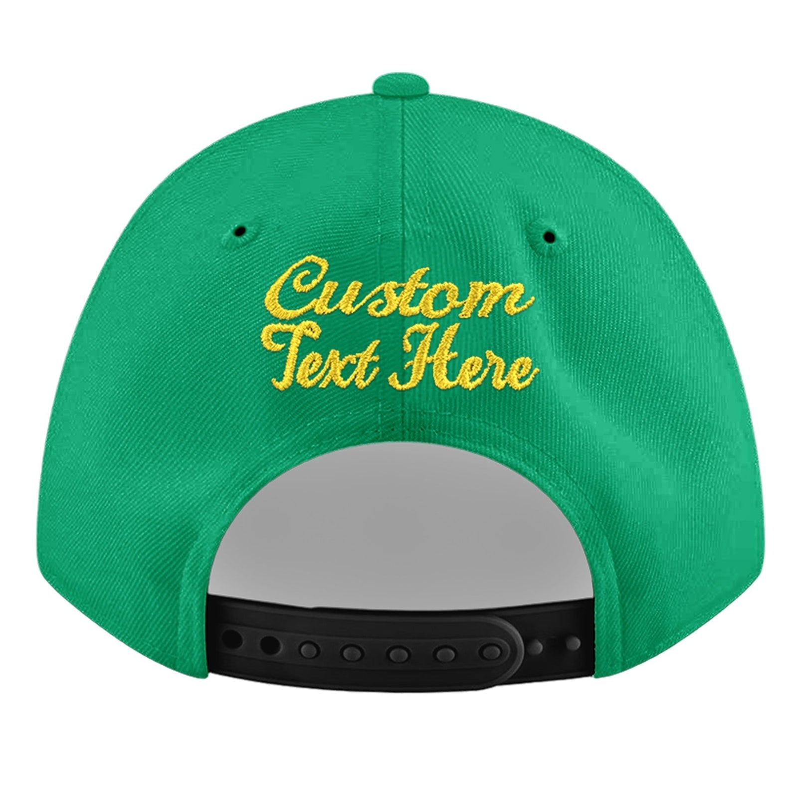 Custom Aqua 3D Puff Embroidery Flat Embroidery Casual Sport Baseball Cap