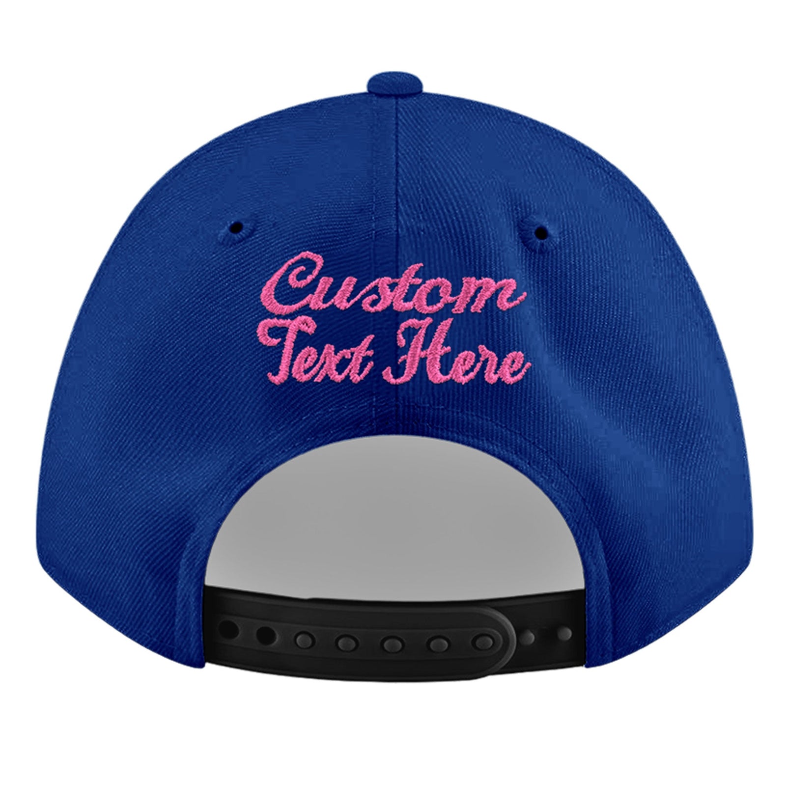 Custom Royal 3D Puff Embroidery Flat Embroidery Casual Sport Baseball Cap