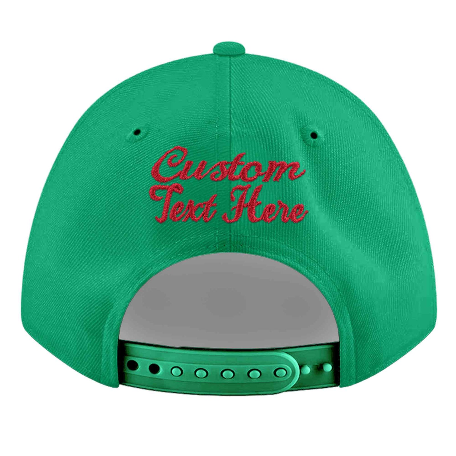 Custom Aqua 3D Puff Embroidery Flat Embroidery Casual Sport Baseball Cap
