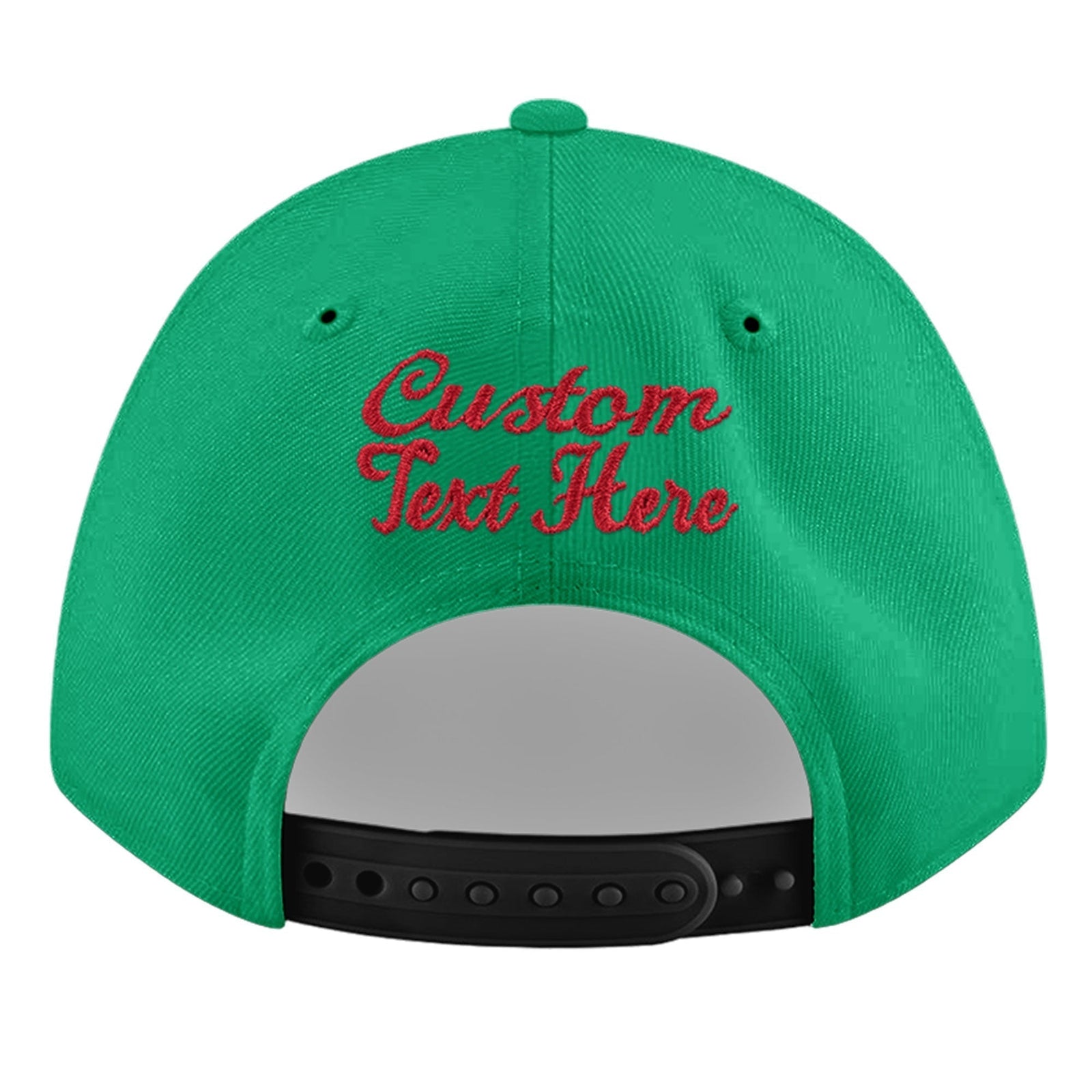 Custom Aqua 3D Puff Embroidery Flat Embroidery Casual Sport Baseball Cap