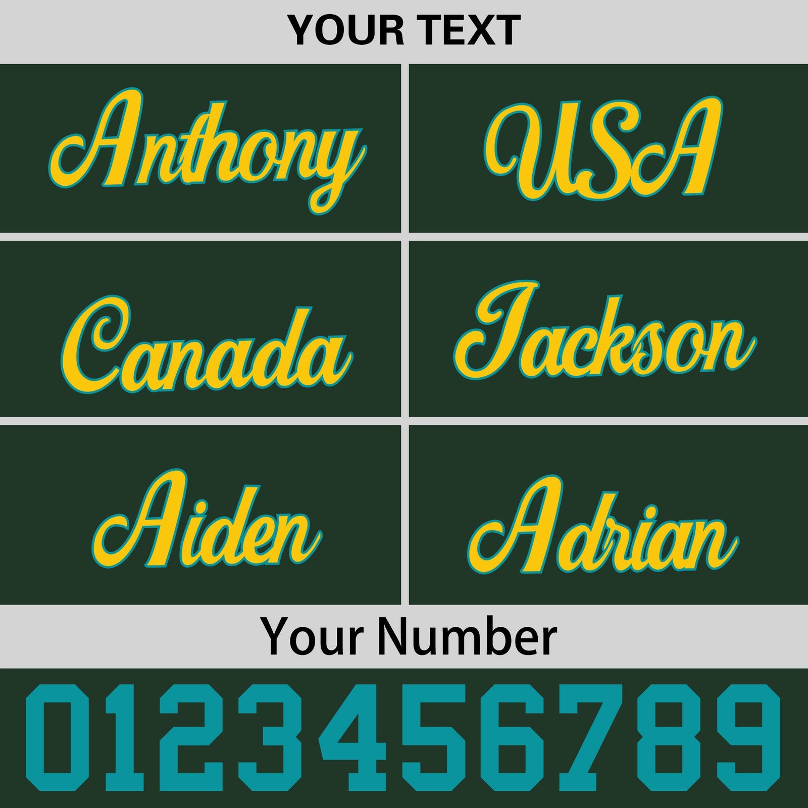 Custom Green Gold 3D Puff Embroidery Flat Embroidery Casual Sport Baseball Cap