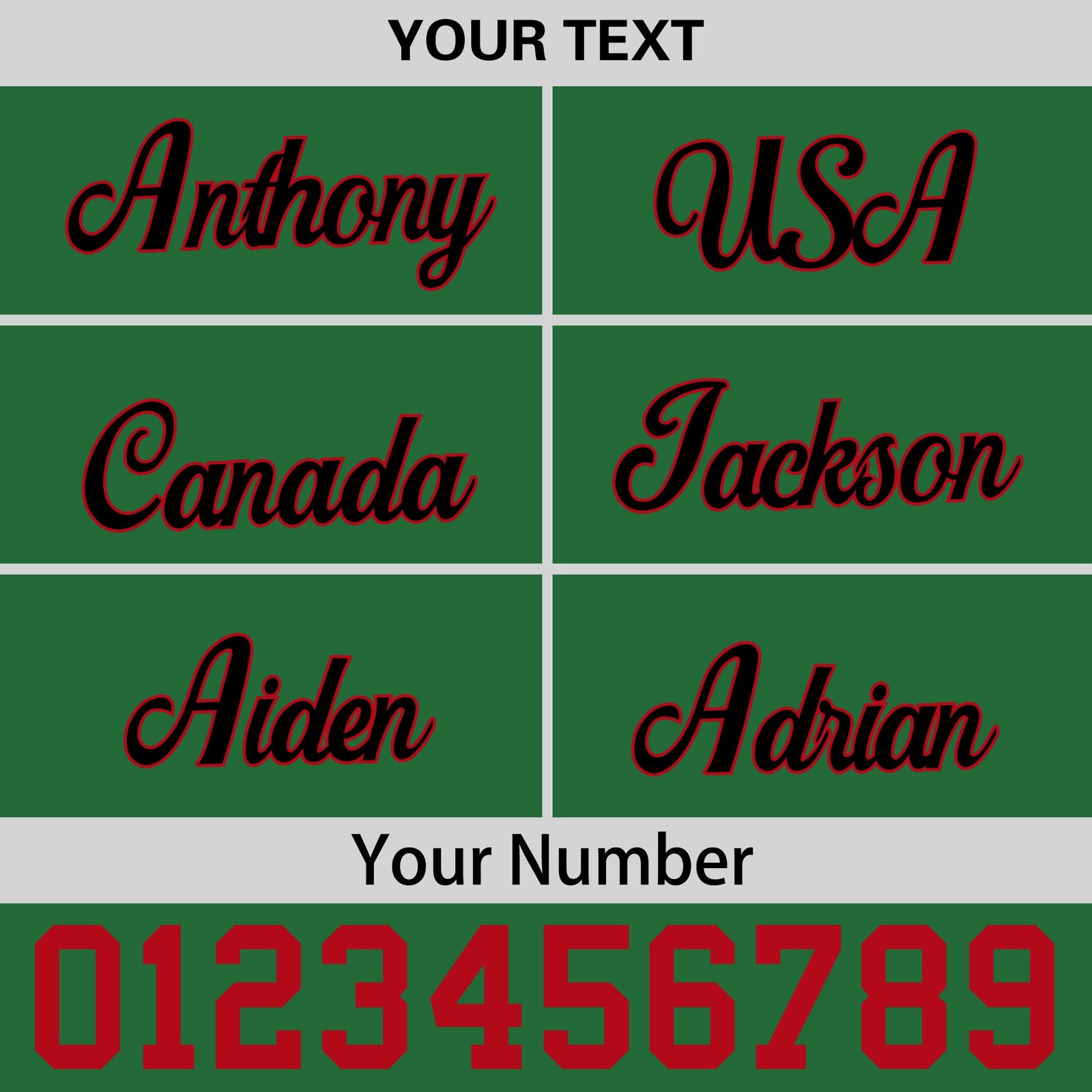 Custom Kelly Green Red 3D Puff Embroidery Flat Embroidery Casual Sport Baseball Cap