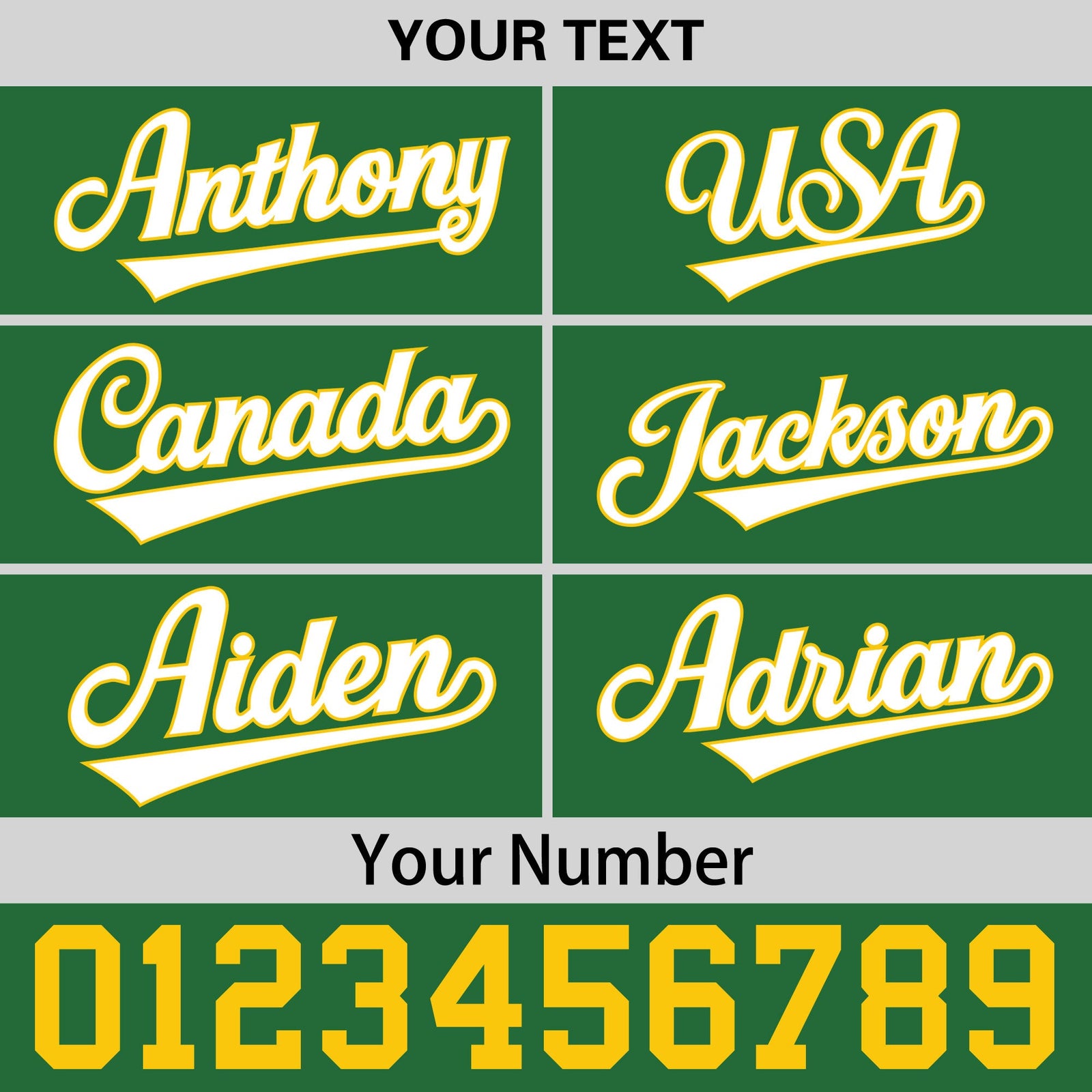 Custom Kelly Green Gold 3D Puff Embroidery Flat Embroidery Casual Sport Baseball Cap