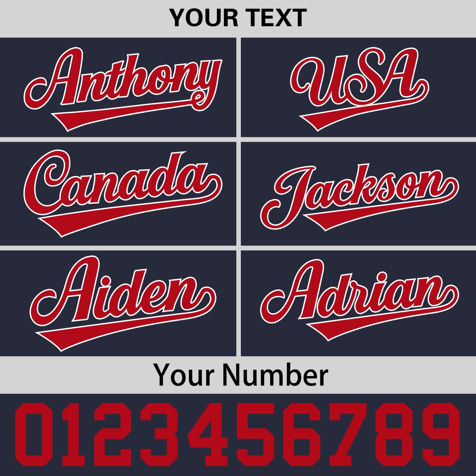 Custom Navy Red 3D Puff Embroidery Flat Embroidery Casual Sport Baseball Cap