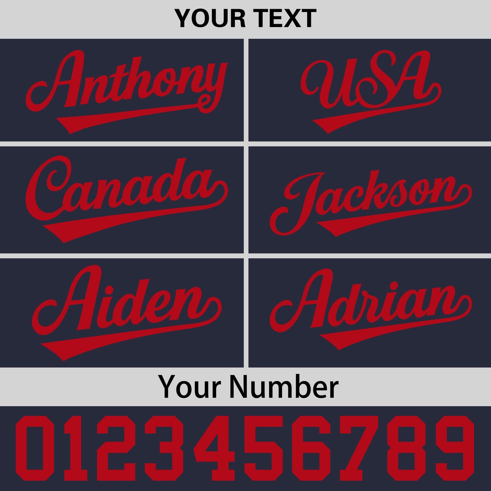 Custom Navy Red 3D Puff Embroidery Flat Embroidery Casual Sport Baseball Cap