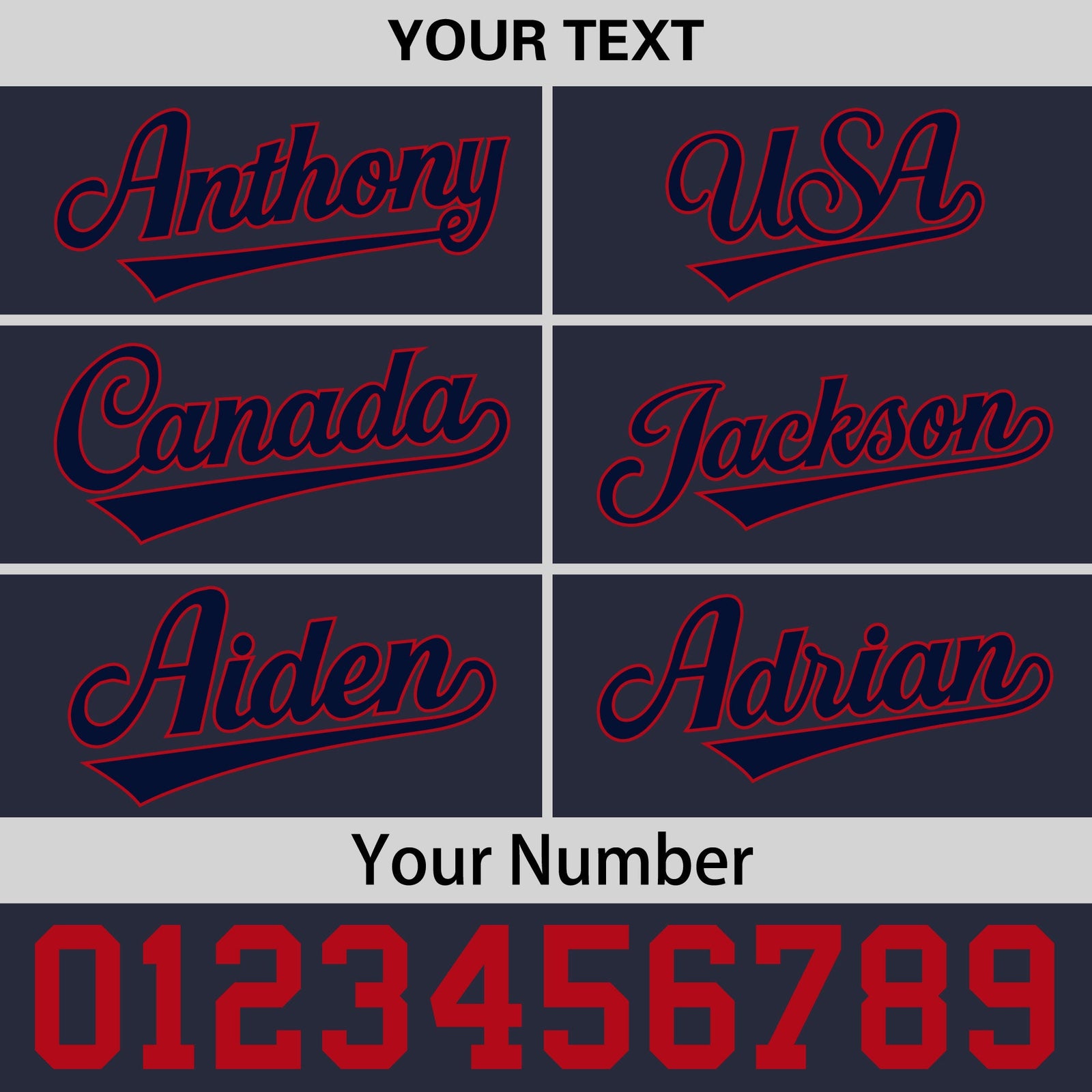 Custom Navy Red 3D Puff Embroidery Flat Embroidery Casual Sport Baseball Cap